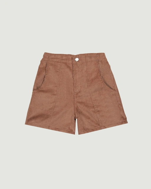 Image of SABINE AND HEEM - GENE Corduroy Short - Salmon Brown - Kids Short