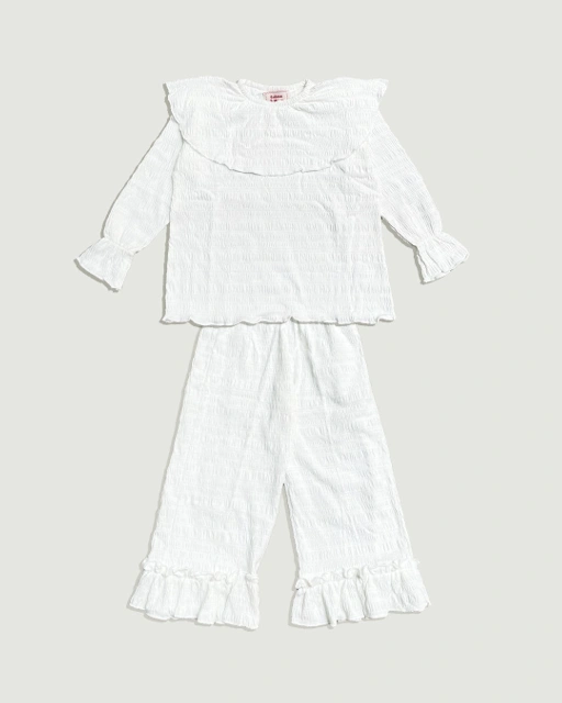 Image of SABINE AND HEEM - JOLAINE Long Set - Broken White - Girl Set