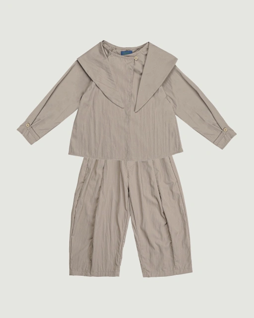 Image of SABINE AND HEEM - KAPPA Long Set - Grey Brown - Kids Set