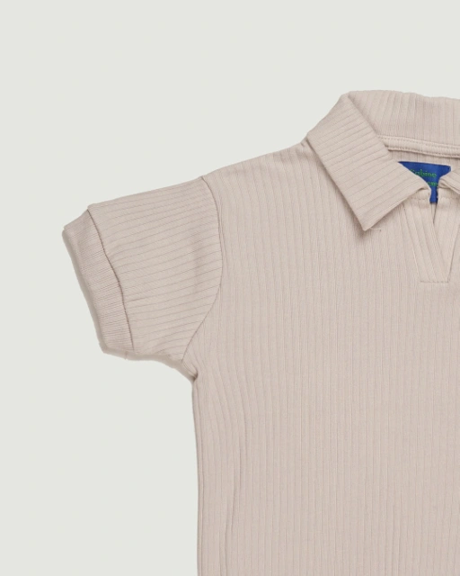 Image of SABINE AND HEEM - MARLOW Polo Shirt - Greige - Kids Shirt