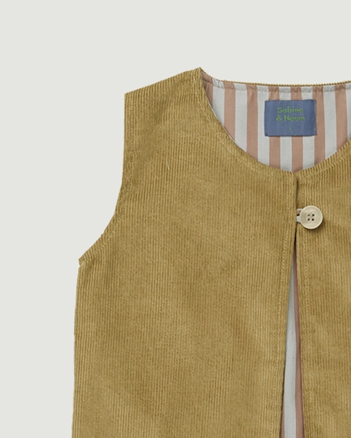 Image of SABINE AND HEEM - PAIGE Corduroy Vest - Mustard - Kids Vest
