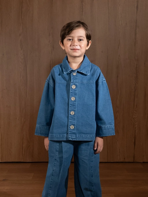 Image of SABINE AND HEEM - BUBBA Denim Jacket - Kids - Atasan Kemeja Anak