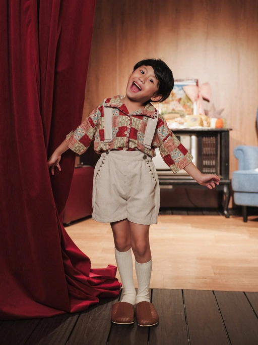 SABINE AND HEEM - NA WILLA - COLLAR Shirt - Quilted Pattern Sashiko - Kemeja Anak