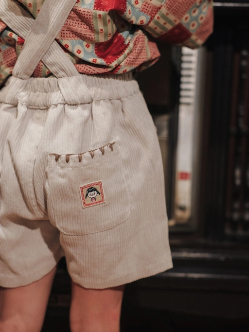 Image of SABINE AND HEEM - NA WILLA - CORDUROY Suspender Pants - Celana Suspender Anak