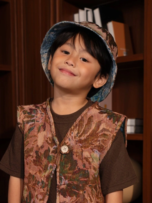 Image of SABINE AND HEEM - JACQUARD Bucket Hat - Kids Hat