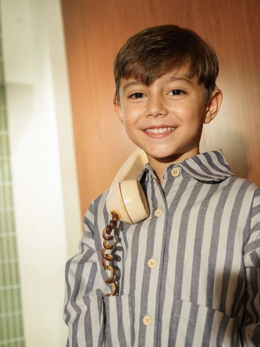 Image of SABINE AND HEEM - TIMMY Set - Blue Grey - Kids Set