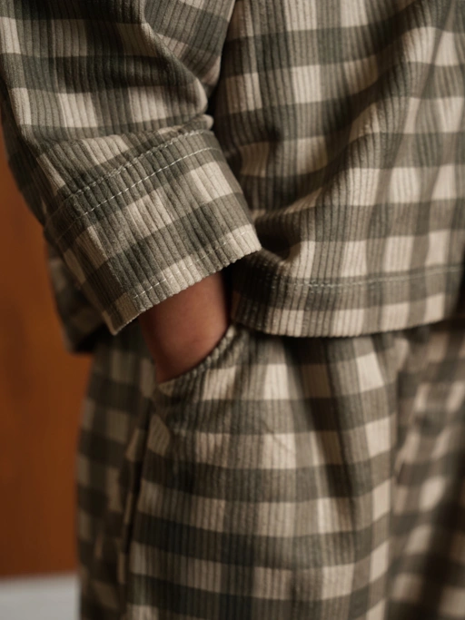 Image of SABINE AND HEEM - TODDY Barrel Gingham Pants - Kids Long Pants