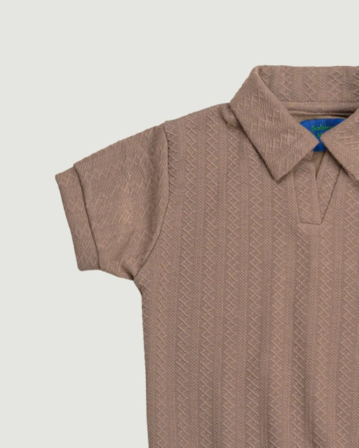 Image of SABINE AND HEEM - ZAZA Collar Shirt - Taupe - Kids Shirt