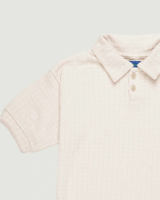 Image of SABINE AND HEEM - LARE Polo Shirt - Beige - Kids Shirt