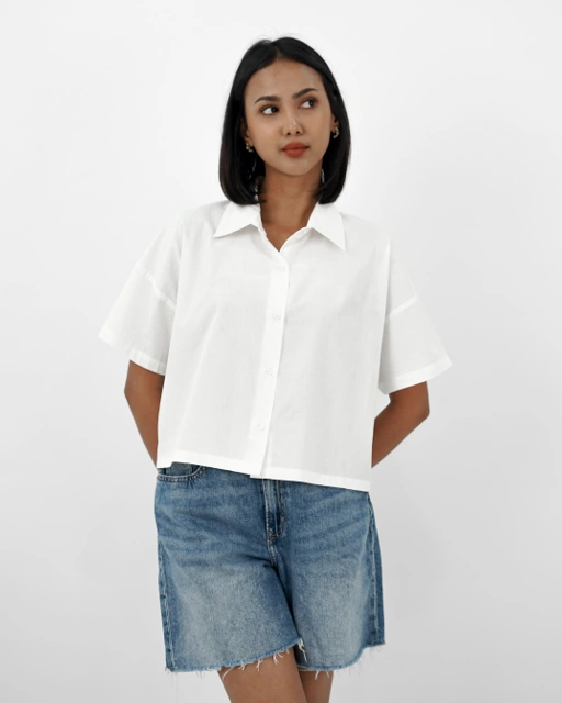 Image of CALLA SHORT SLEEVE BOXY SHIRT