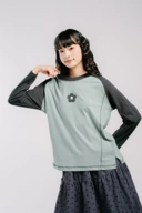 Tome Ame - Yuma Long Sleeve - Kaos Lengan Panjang 24S Logo Bunga