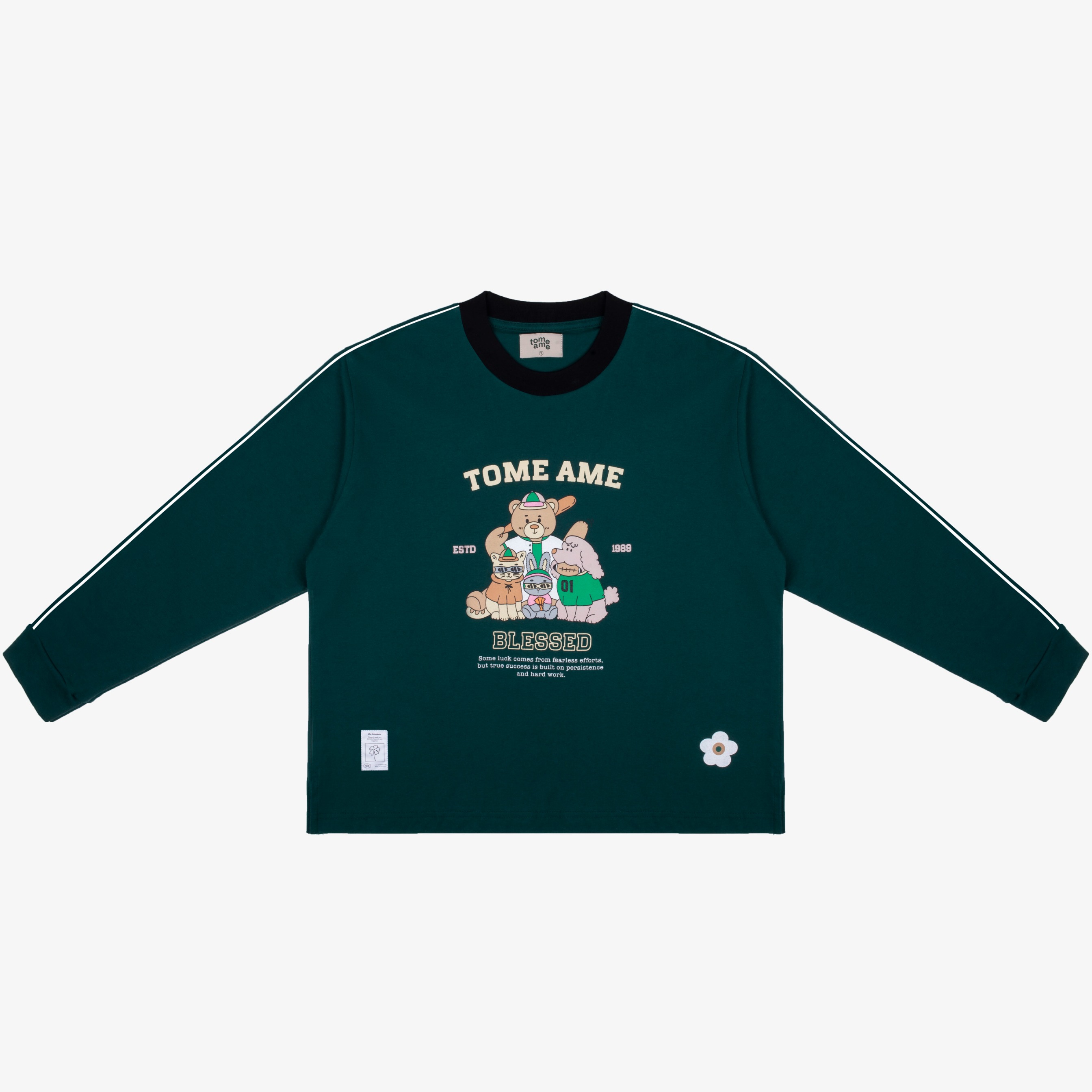Tome Ame - Kyoto Longsleeve Dark Green - Kaos Lengan Panjang 24S