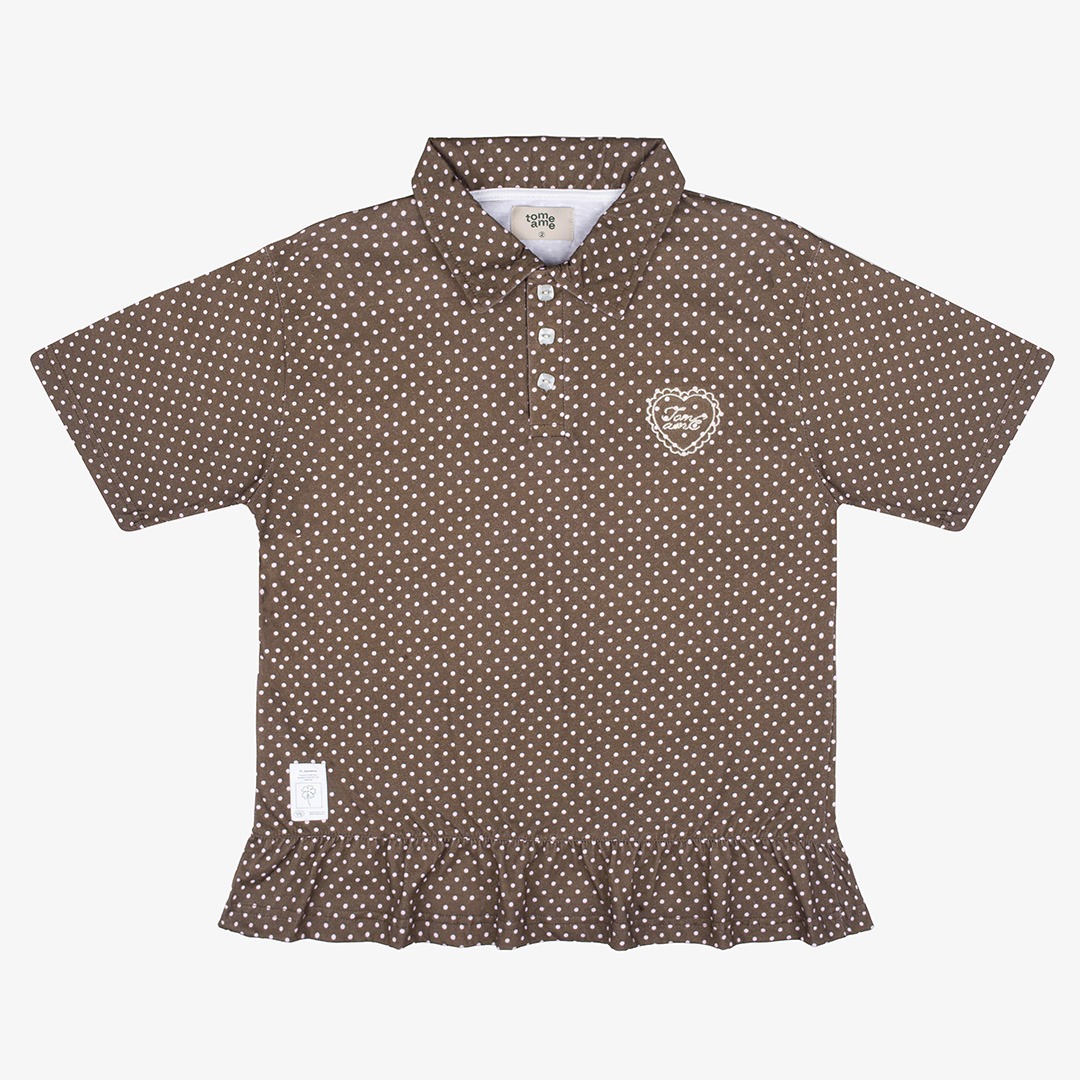 Tome Ame - Shinya Short Sleeve - Kaos Polo Lengan Pendek Motif Polkadot