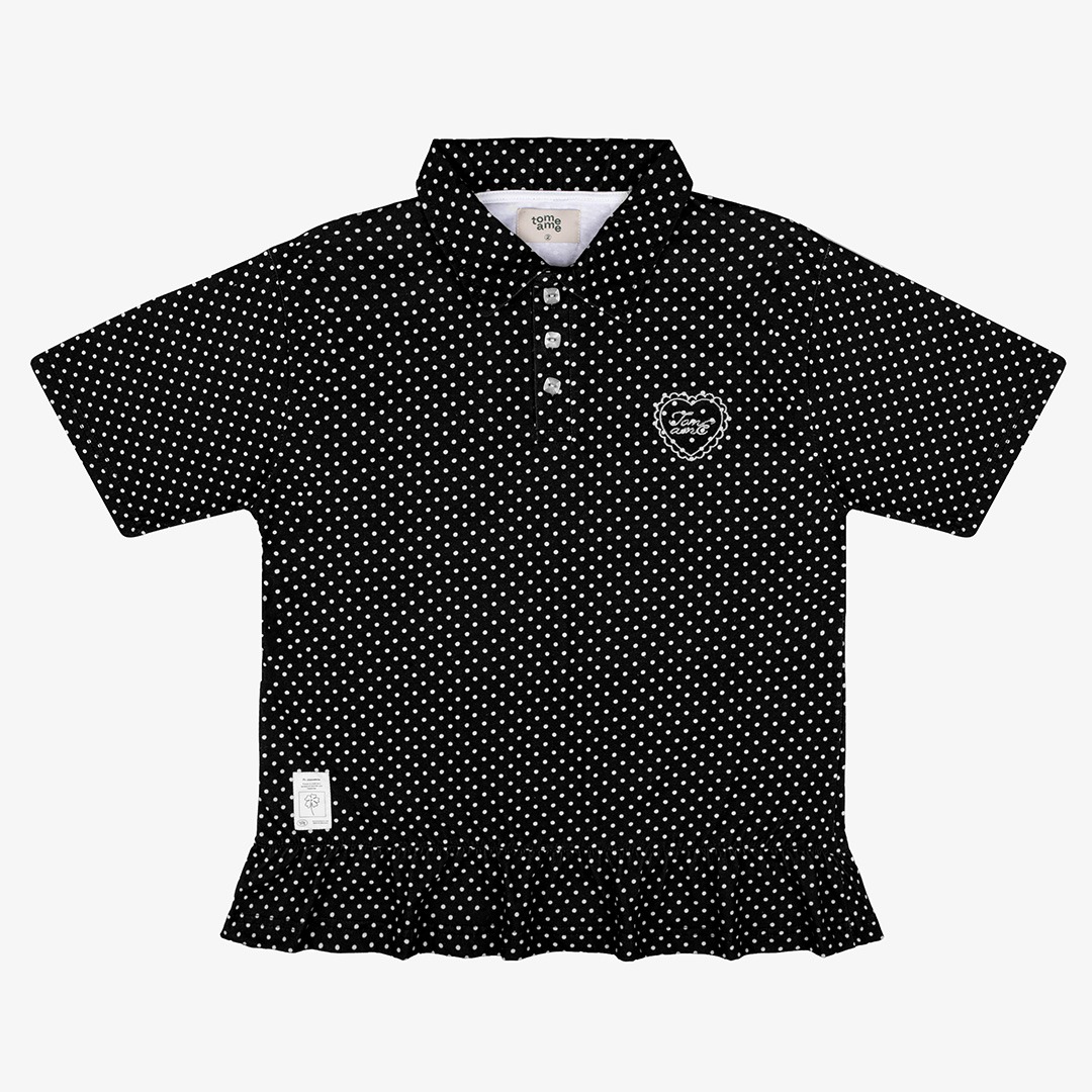 Tome Ame - Shinya Short Sleeve - Kaos Polo Lengan Pendek Motif Polkadot
