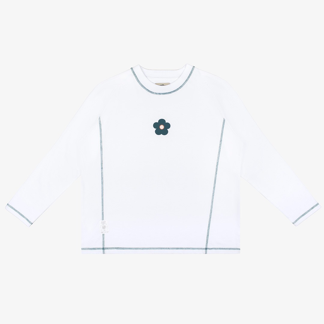 Tome Ame - Yuma Long Sleeve - Kaos Lengan Panjang 24S Logo Bunga