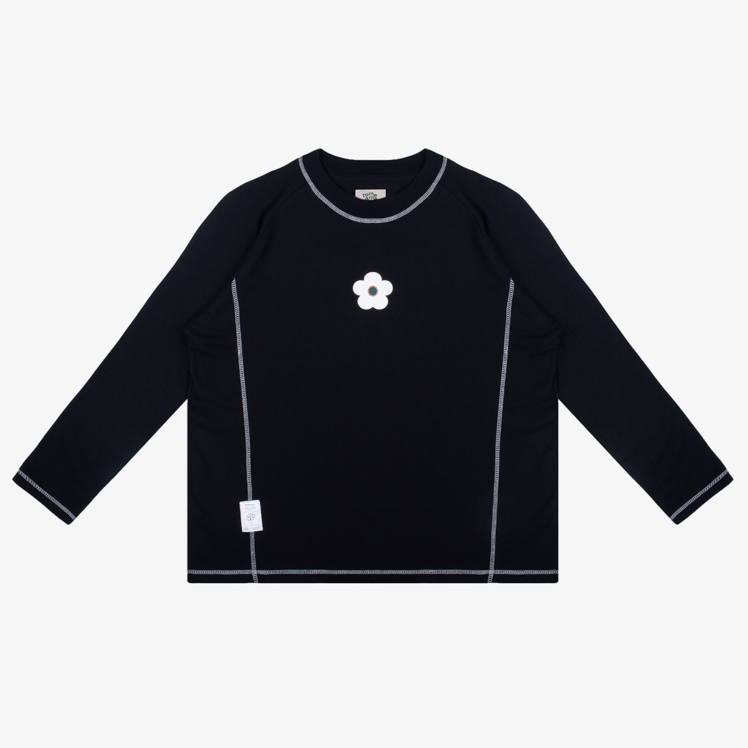 Tome Ame - Yuma Long Sleeve - Kaos Lengan Panjang 24S Logo Bunga