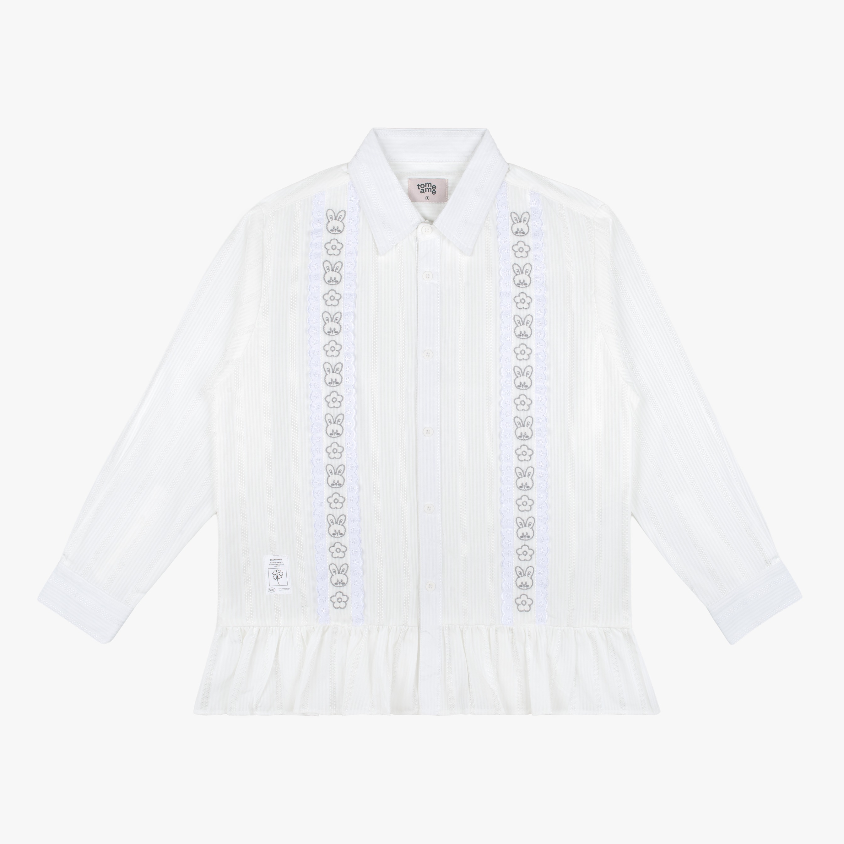 TOME AME - NATSUMI SHIRT - KEMEJA STRIPED WANITA LENGAN PANJANG COTTON DOBBY STRIPED