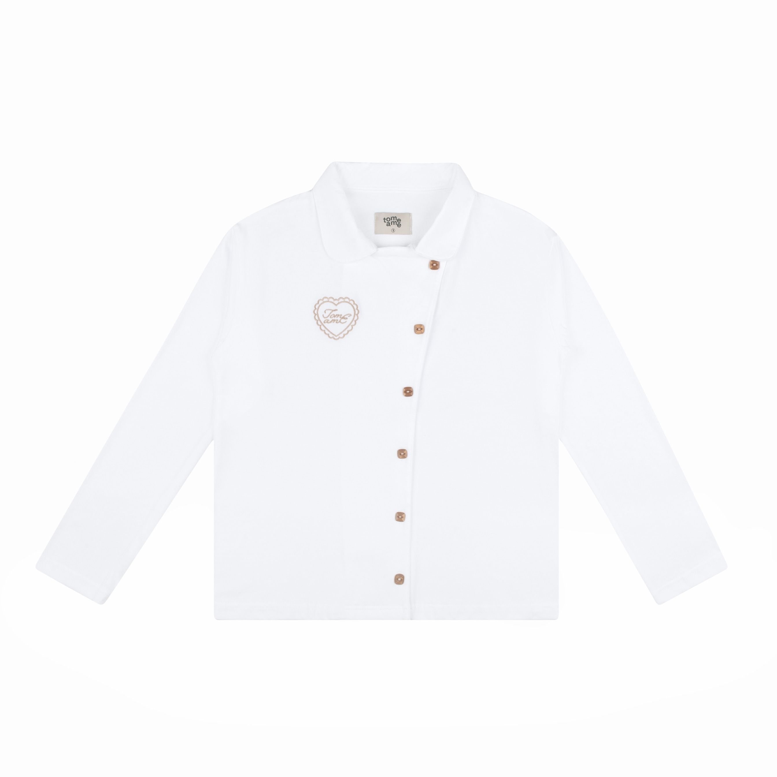 TOME AME - HIKAMI T SHIRT LONGSLEEVE BUTTON - KAOS POLOS LENGAN PANJANG 20S