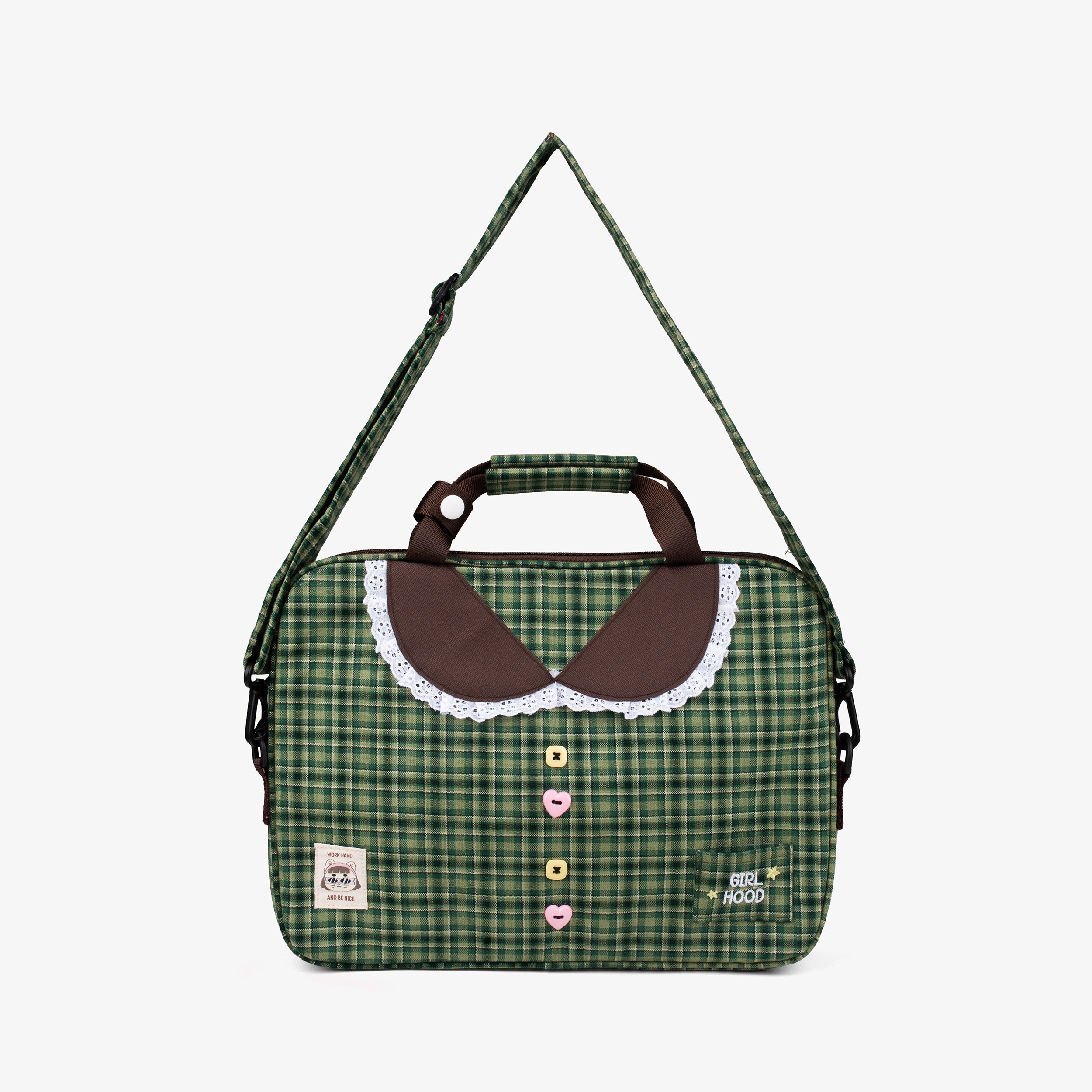 TOME AME - MINJI PLAID LAPTOP SLEEVE - TAS LAPTOP MOTIF KOTAK