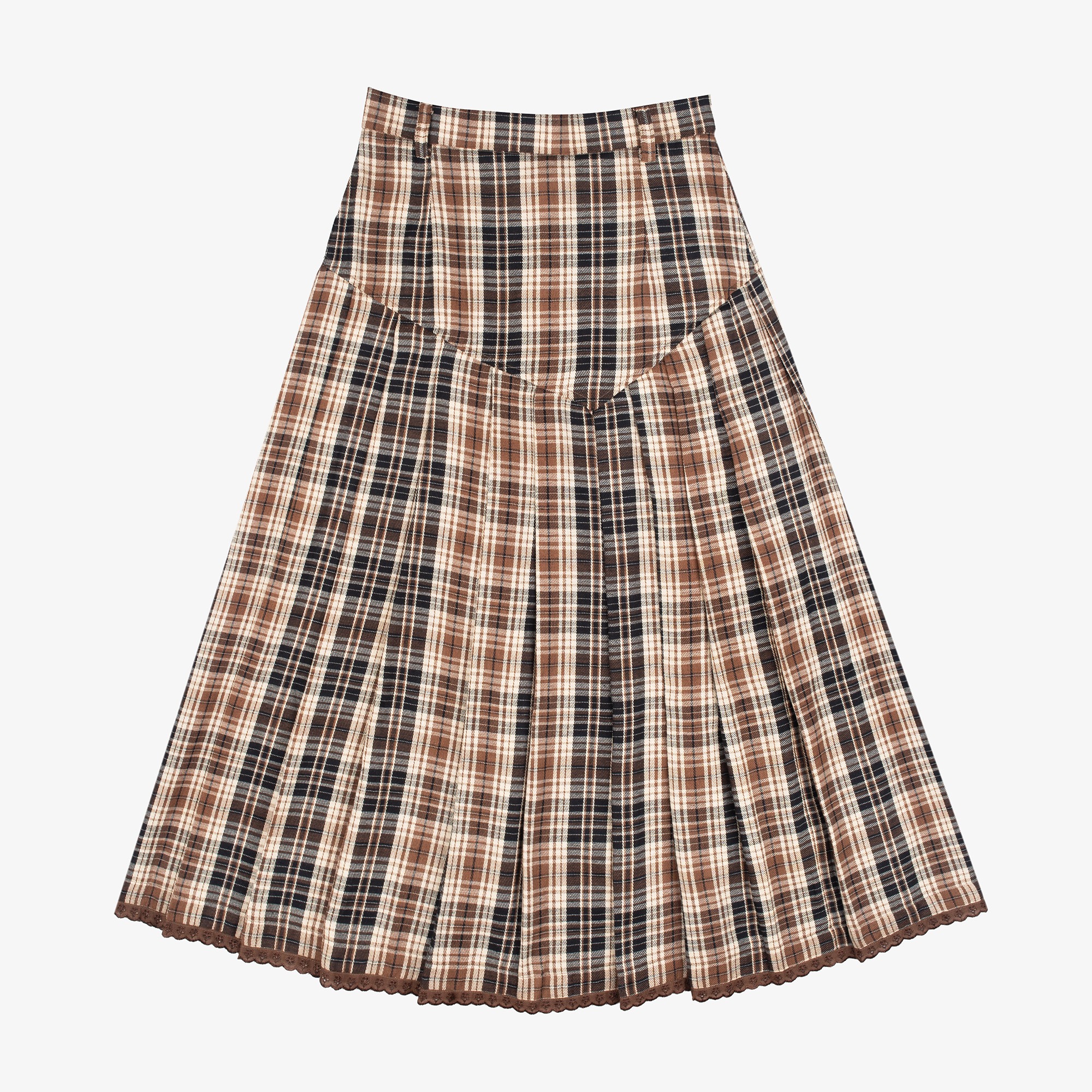 TOME AME - NAKA MAXI SKIRT - ROK TARTAN FLANNEL