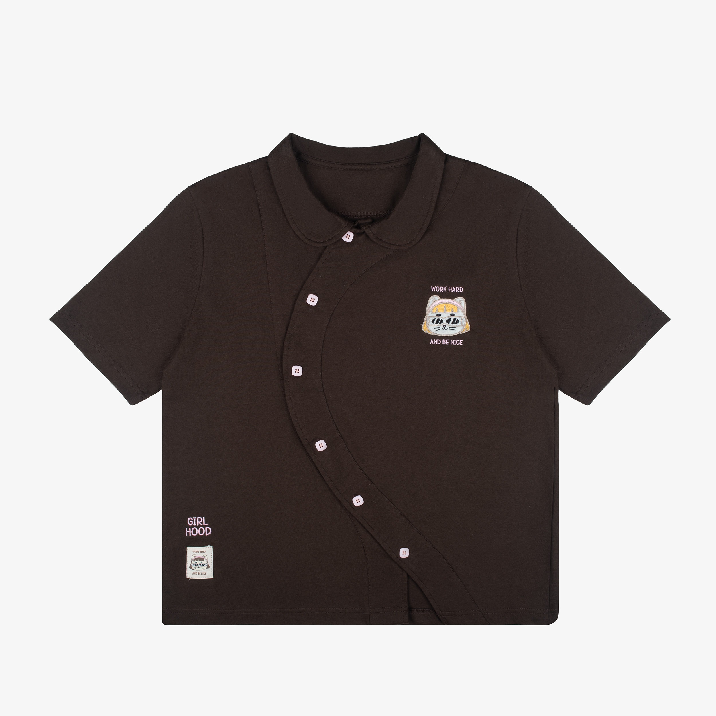TOME AME - TOTOMI SHORTSLEEVE BUTTON - T SHIRT LENGAN PENDEK 20S