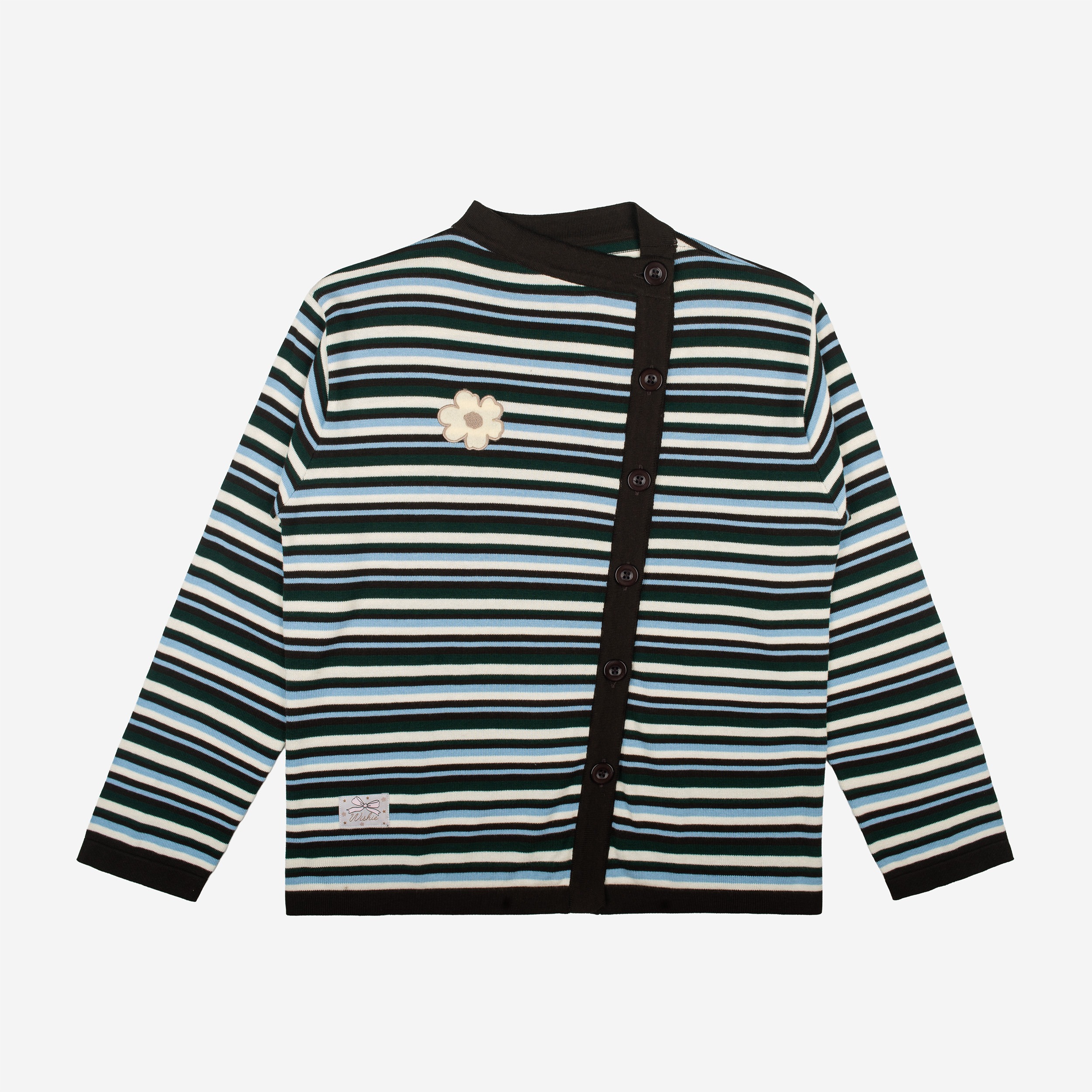 Tome Ame - Mirai Stripe Knitwear Cardigan - Knitwear Cardigan Wanita Motif Garis
