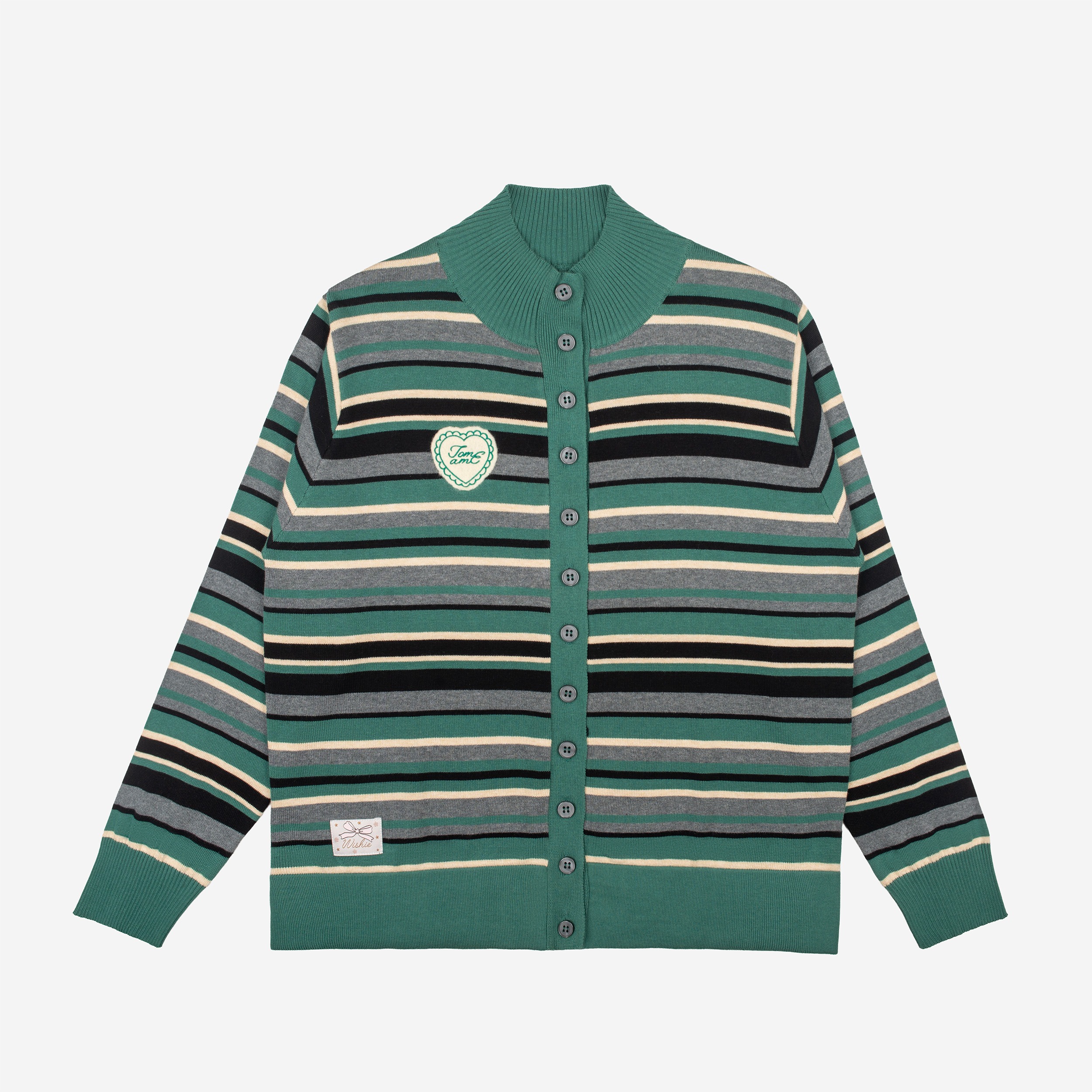 Tome Ame - Lura Stripe Knitwear Longsleeve - Knitwear Lengan Panjang Motif Garis Wanita