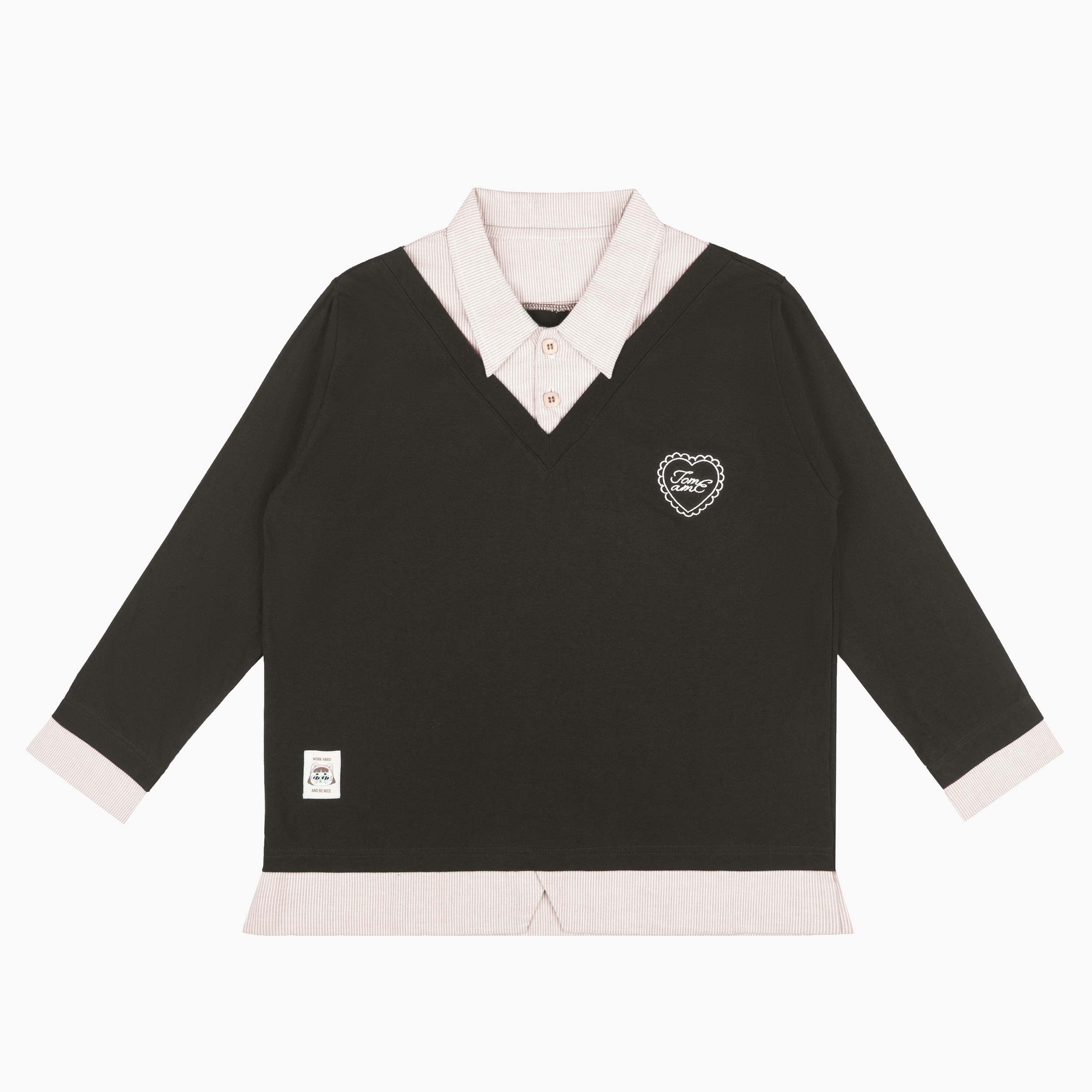 TOME AME - KESHI LAYERED SHIRT - KEMEJA WANITA LENGAN PANJANG