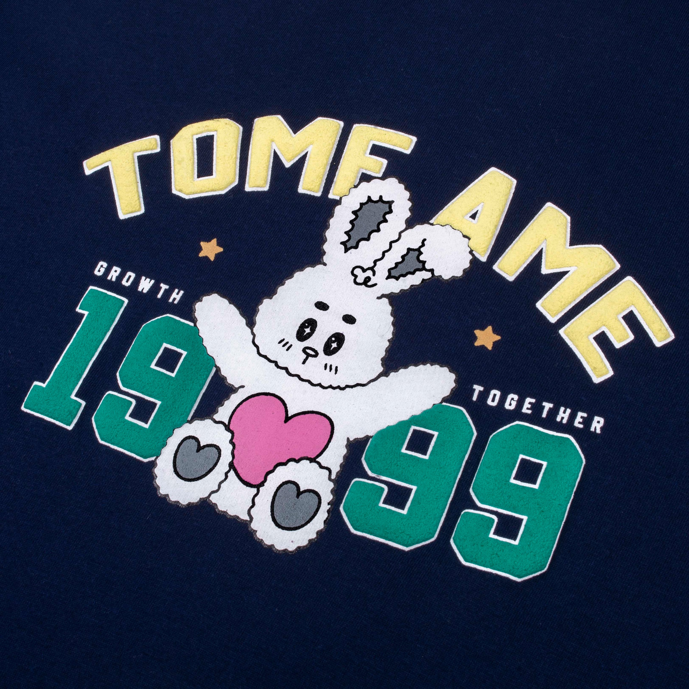 Tome Ame - Yumi Boxy Longsleeve Tee Navy - Kaos Lengan Panjang Oversized 24S
