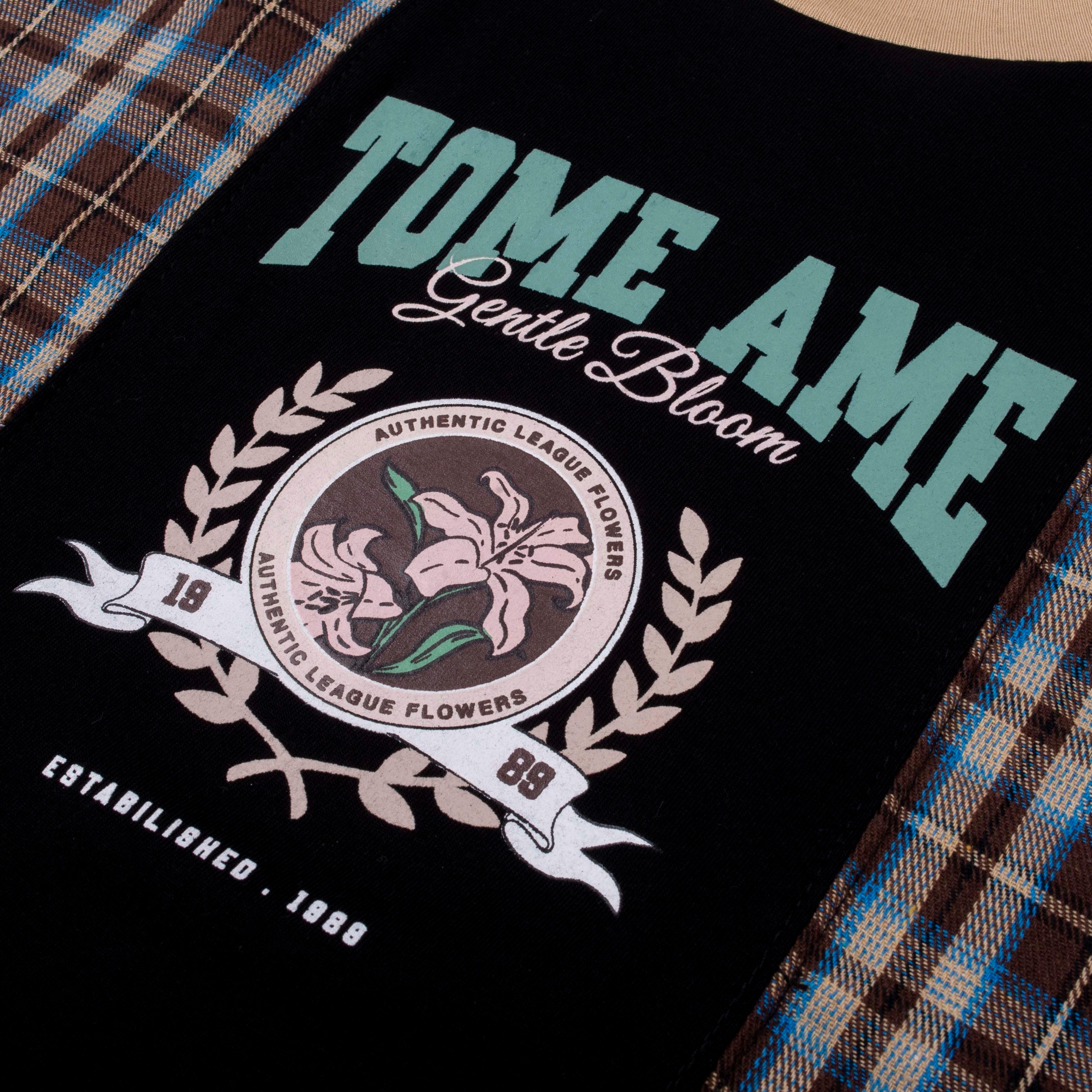 Tome Ame - Ruka Flannel Layered Longsleeve Tee - Kaos Lengan Panjang Aksen Kemeja Flanel