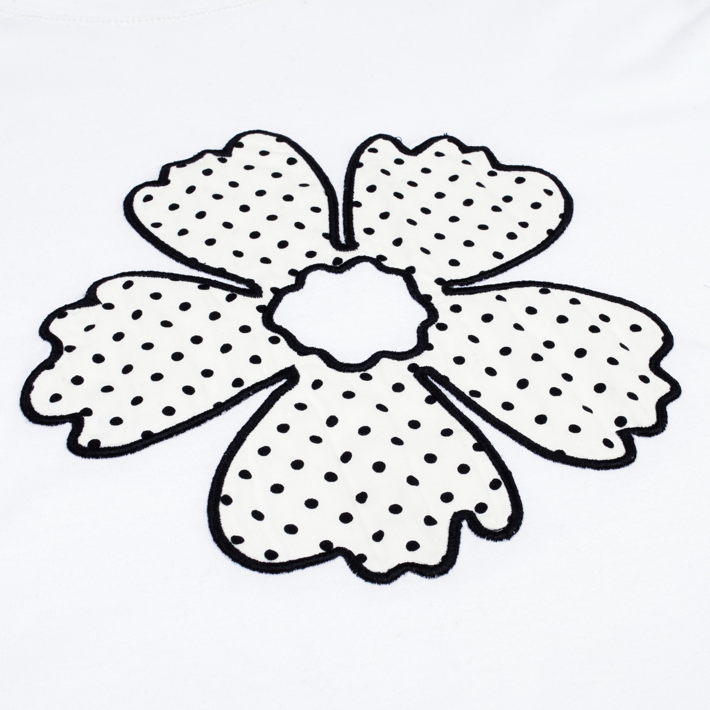 Tome Ame - Yukio Longslevee White - Kaos Lengan Panjang Putih Motif Polkadot