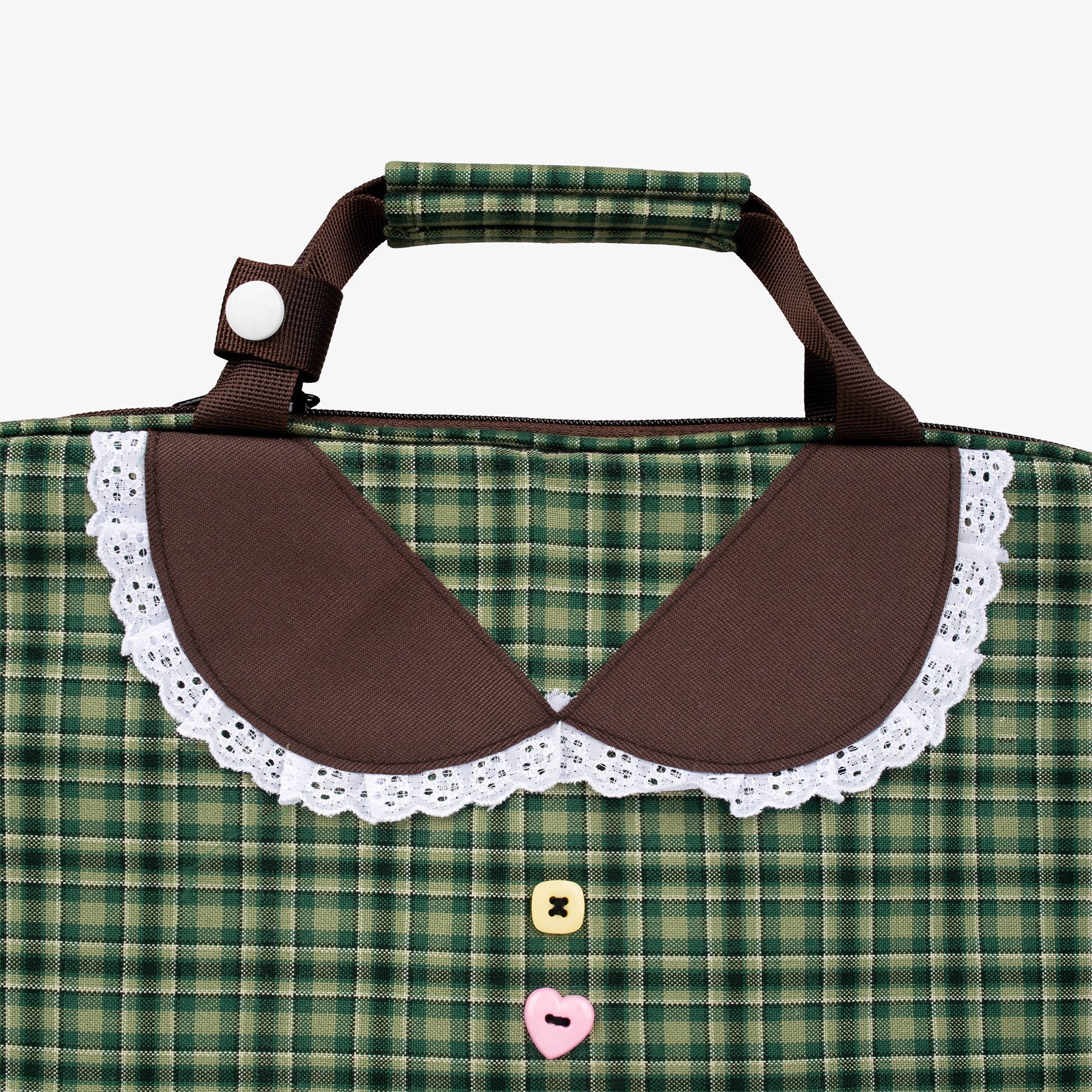 TOME AME - MINJI PLAID LAPTOP SLEEVE - TAS LAPTOP MOTIF KOTAK