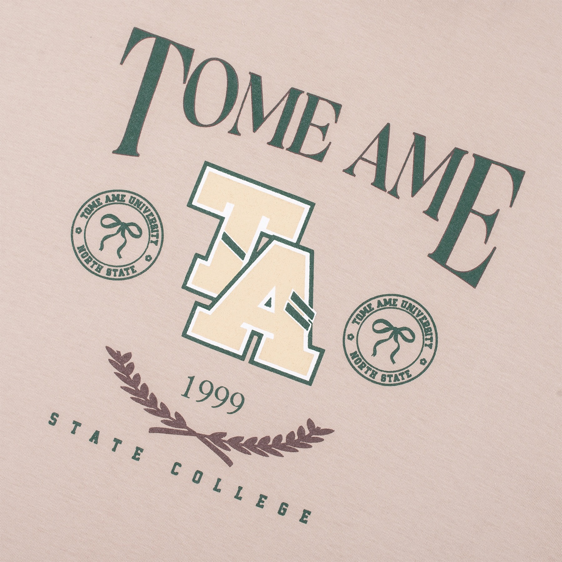 Tome Ame - Ruki Boxy Longsleeve Tee Cream - Kaos Lengan Panjang Oversized 24s Flanel