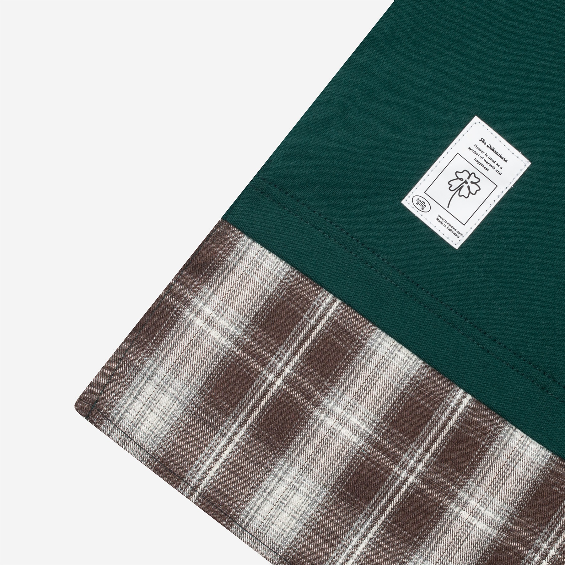 Tome Ame - Fujiko Boxy Longlseeve Tee Dark Green - Kaos Lengan Panjang Oversized 24s