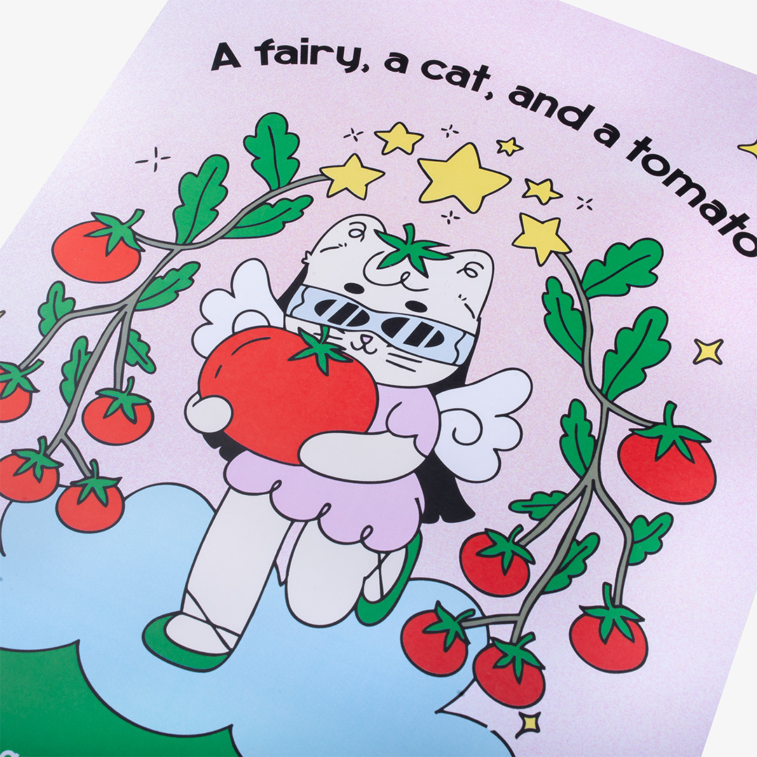 Tome Ame - Artwork Poster Kucing Tometo