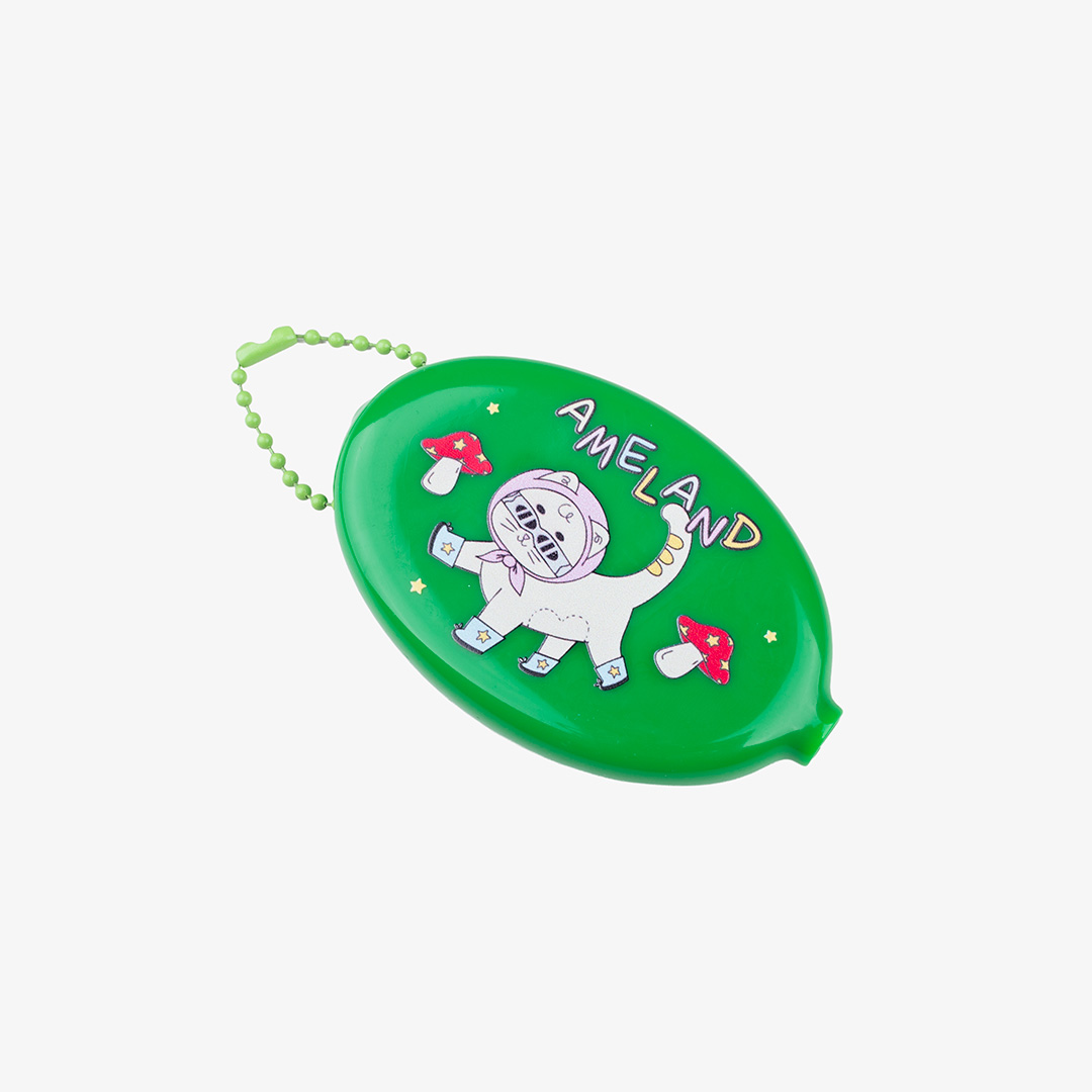 Tome Ame - Keychain Coin Case Green