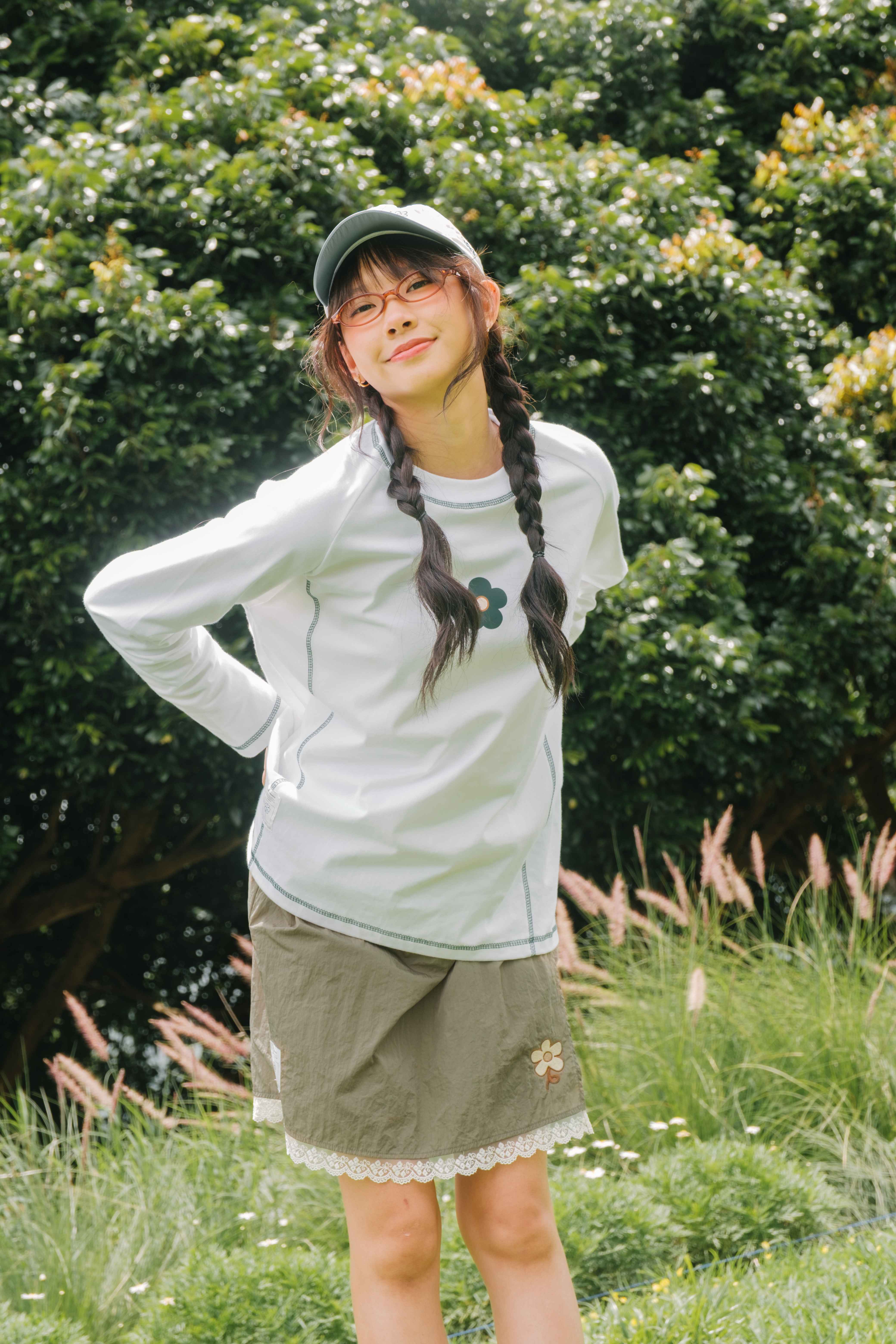 Tome Ame - Yuma Long Sleeve - Kaos Lengan Panjang 24S Logo Bunga