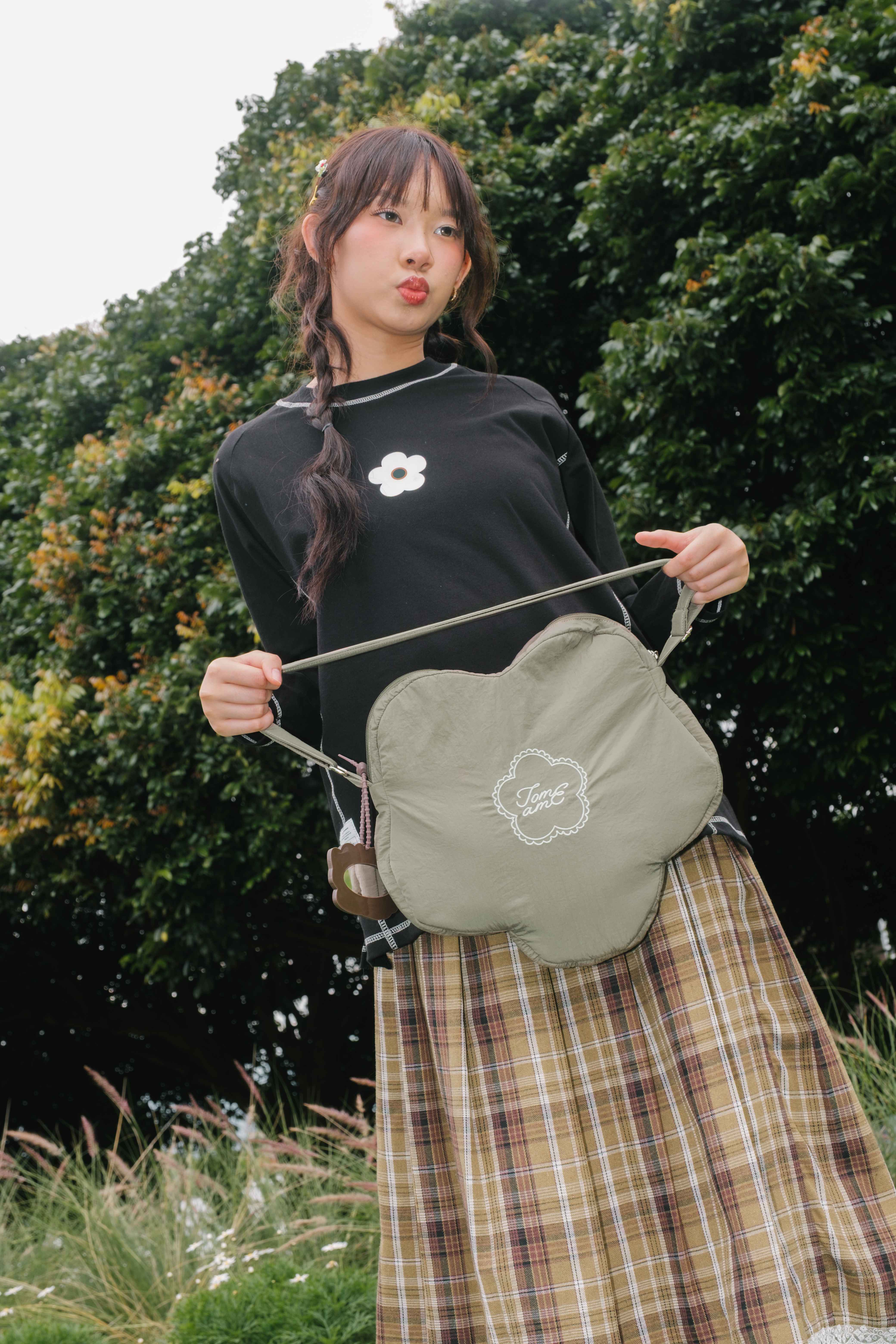 Tome Ame - Sakiko Sling Bag Dark Green