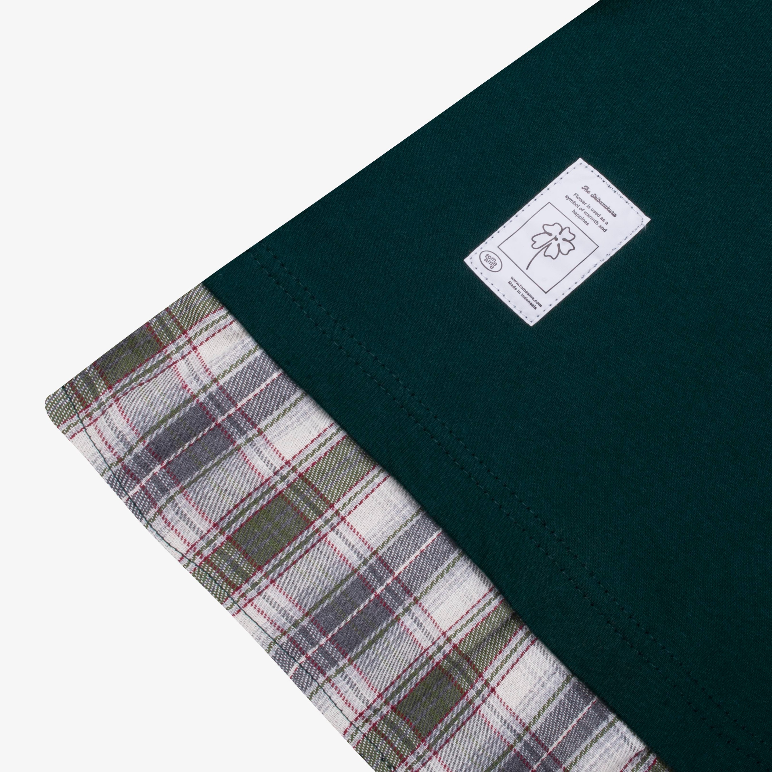 Tome Ame - Fujiko Boxy Longlseeve Tee Dark Green - Kaos Lengan Panjang Oversized 24s