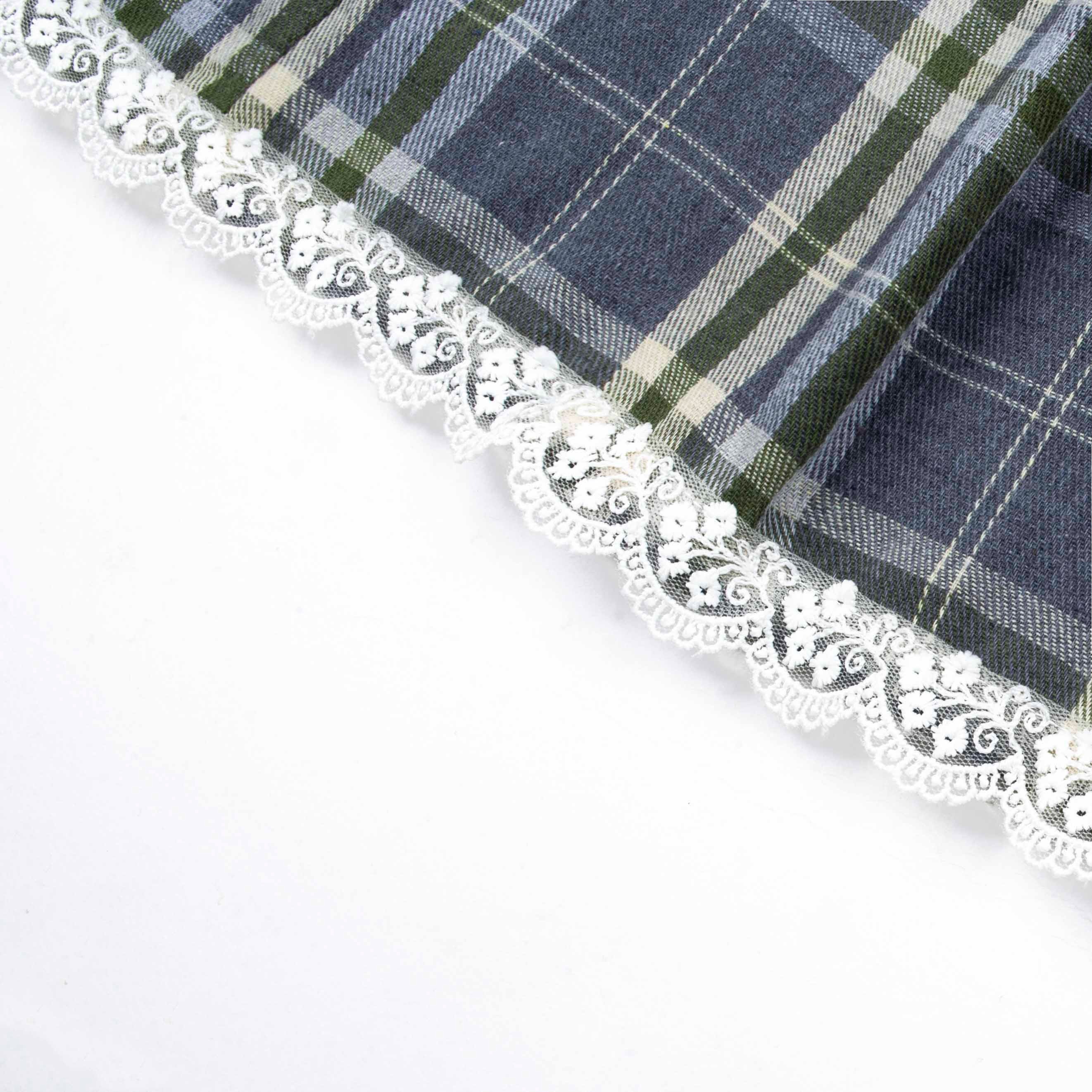 Tome Ame - Ouka Skirt Grey - Rok Tartan Motif Flannel