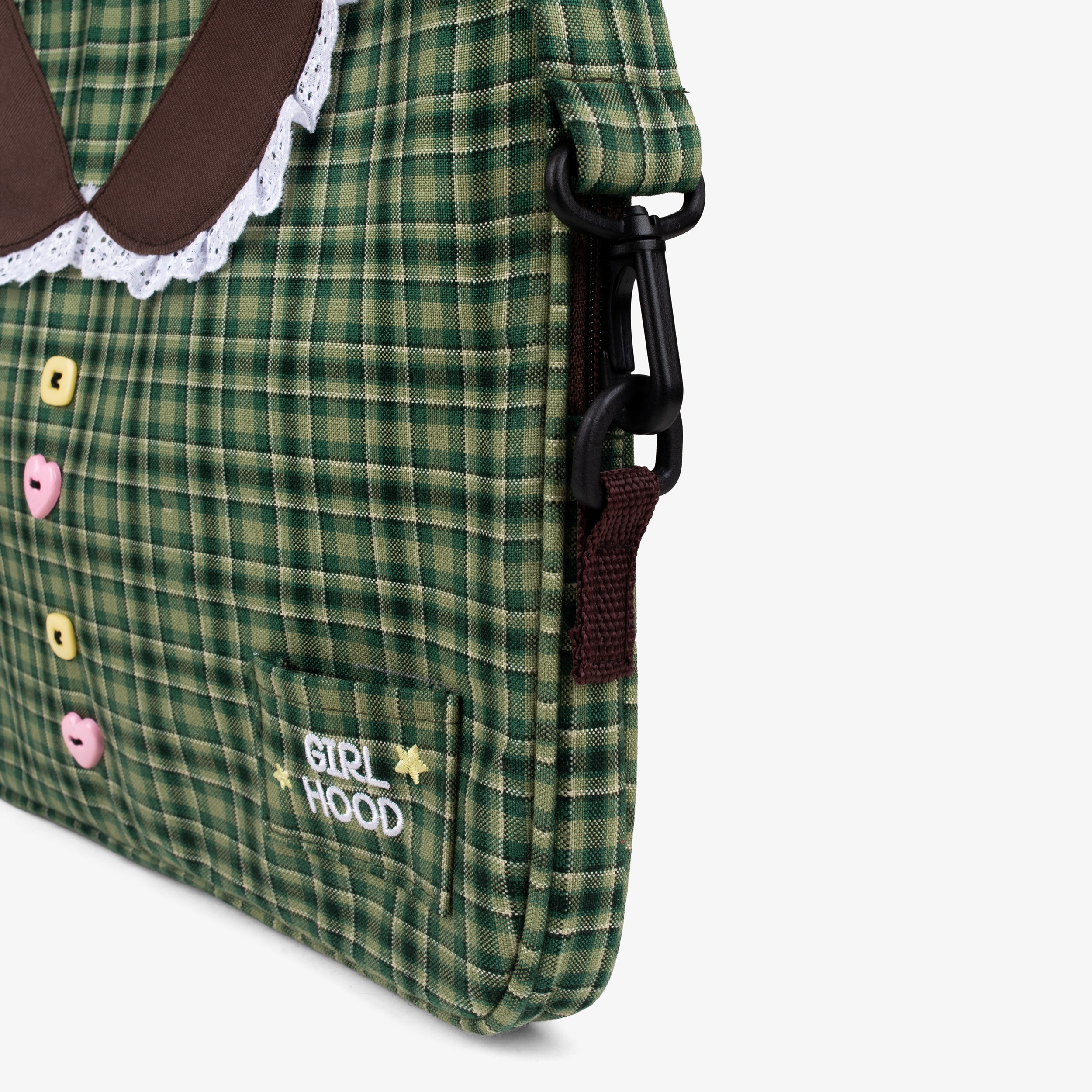TOME AME - MINJI PLAID LAPTOP SLEEVE - TAS LAPTOP MOTIF KOTAK