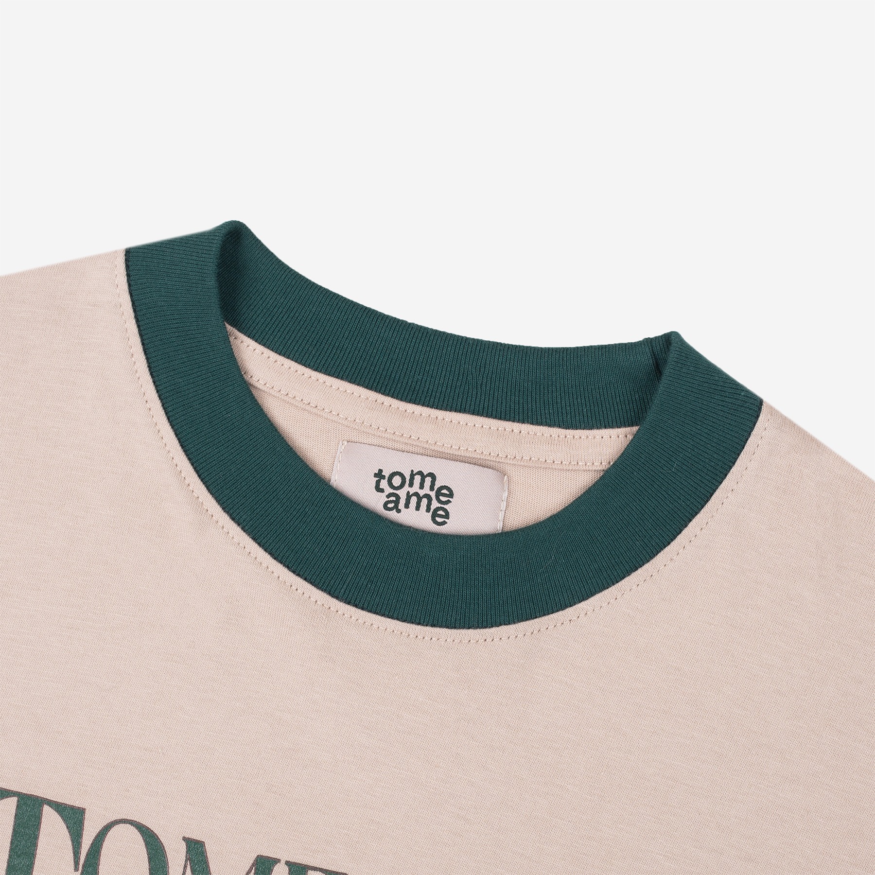 Tome Ame - Ruki Boxy Longsleeve Tee Cream - Kaos Lengan Panjang Oversized 24s Flanel