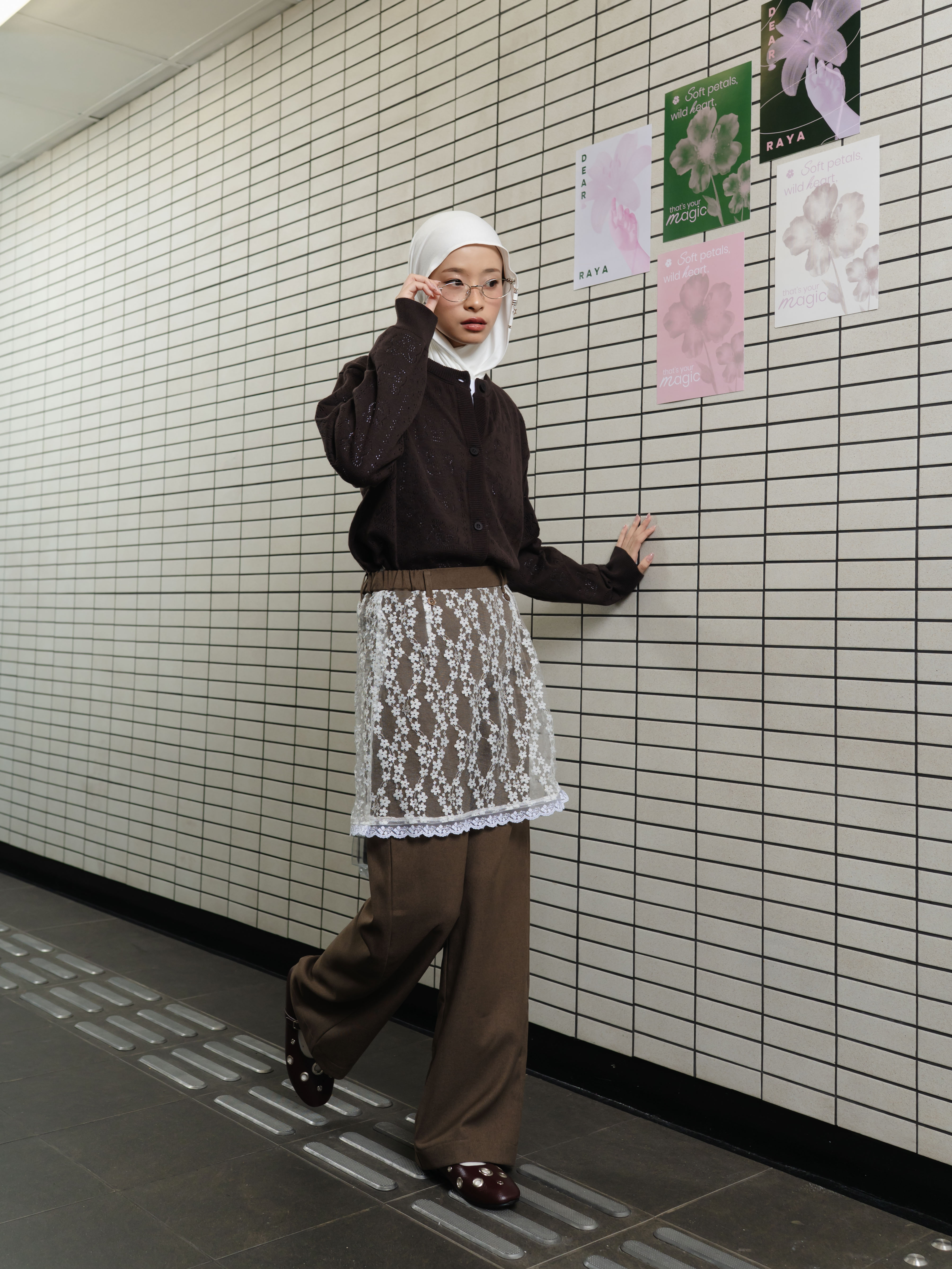TOME AME - HINATA PANTS - CELANA PANJANG LAYER BRUKAT WANITA