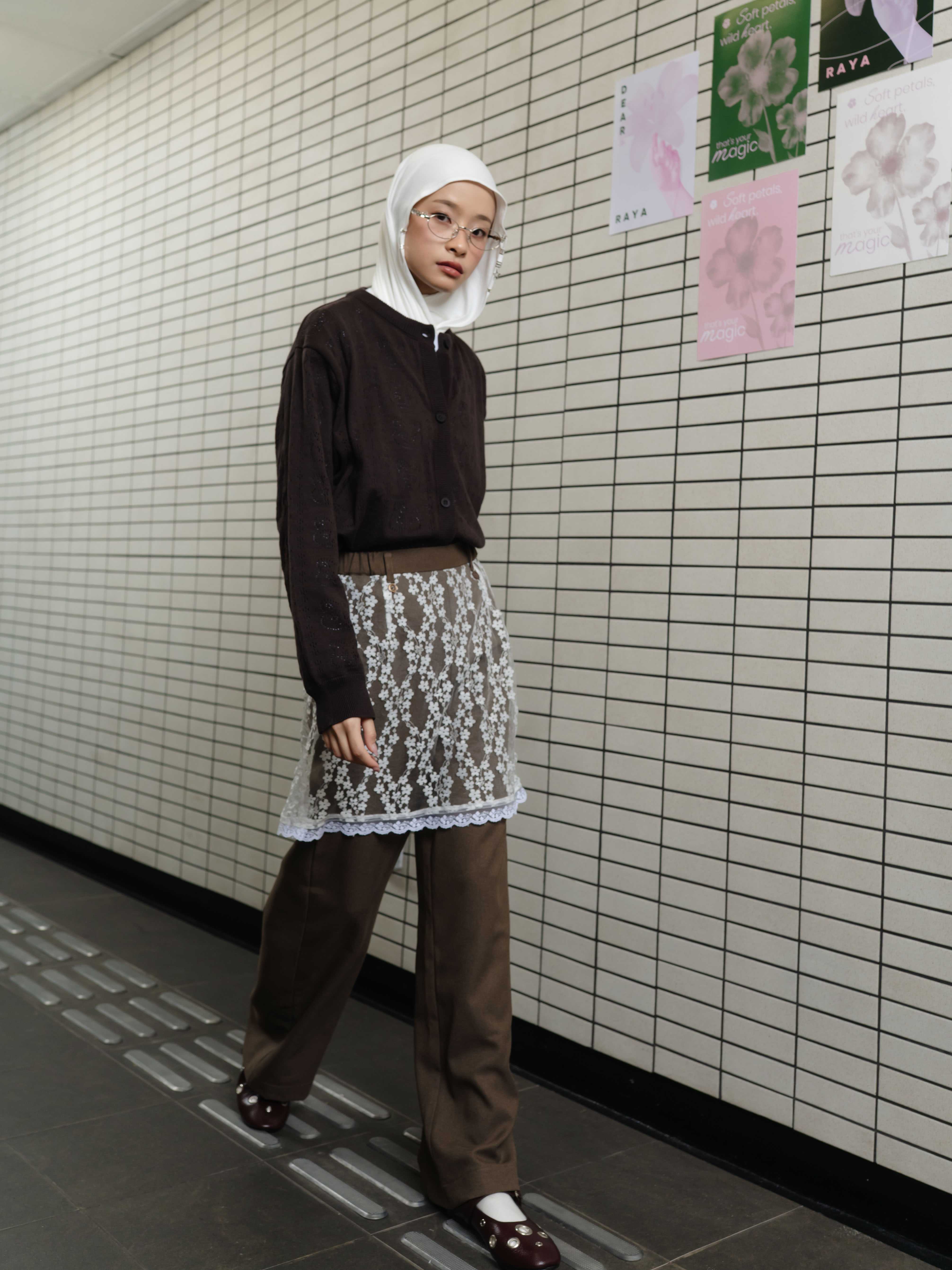 TOME AME - HINATA PANTS - CELANA PANJANG LAYER BRUKAT WANITA