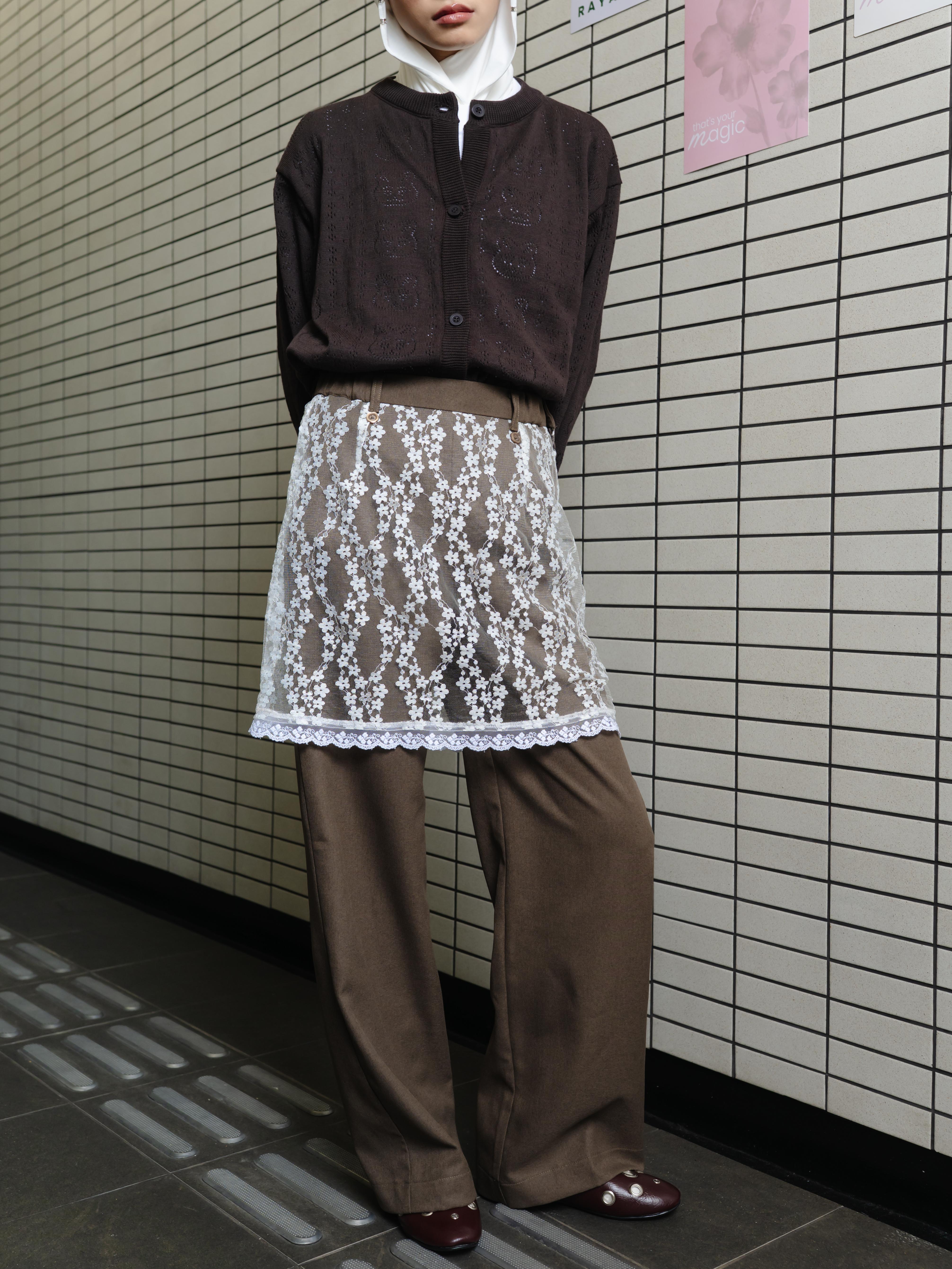 TOME AME - HINATA PANTS - CELANA PANJANG LAYER BRUKAT WANITA