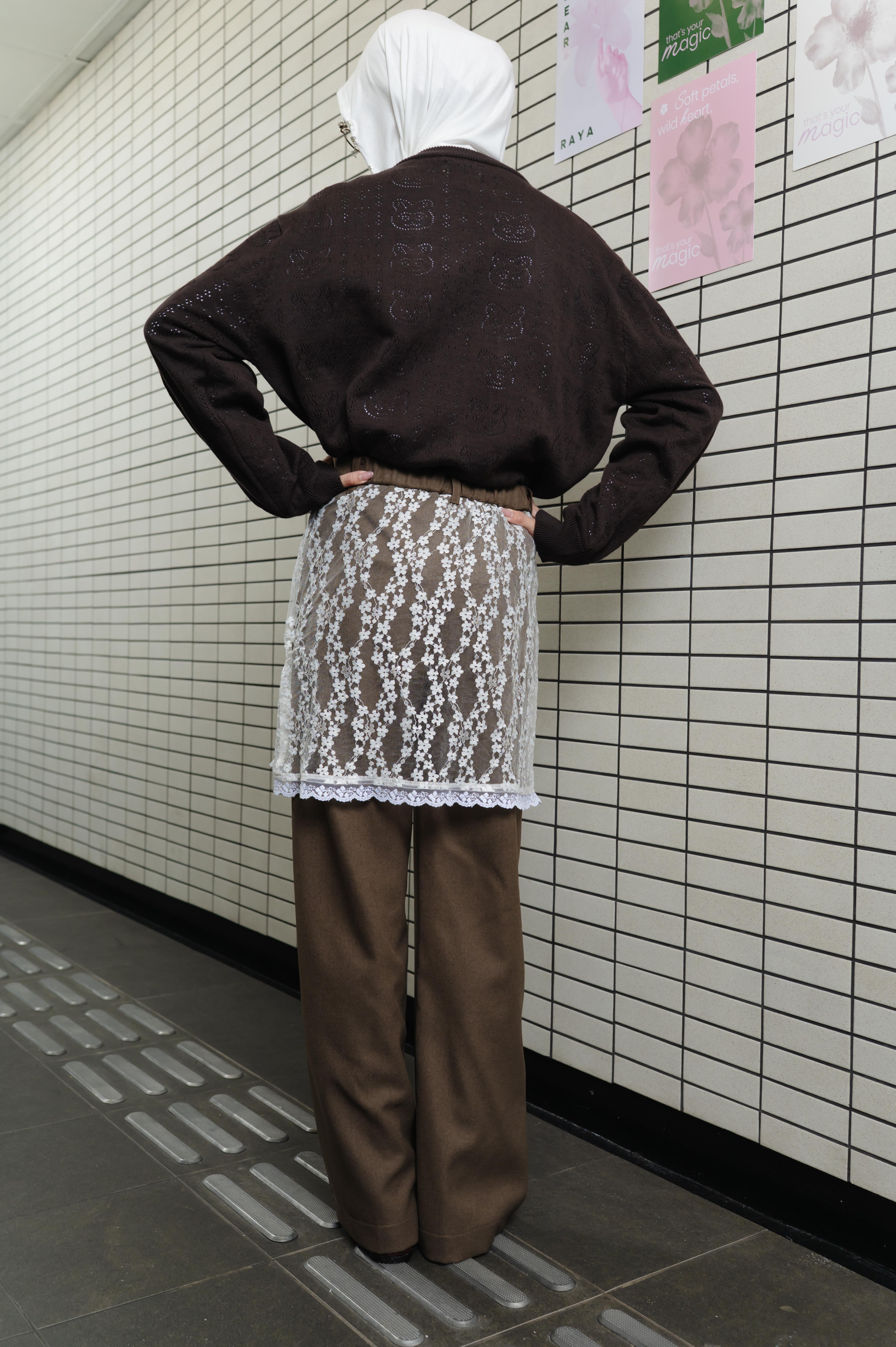 TOME AME - HINATA PANTS - CELANA PANJANG LAYER BRUKAT WANITA