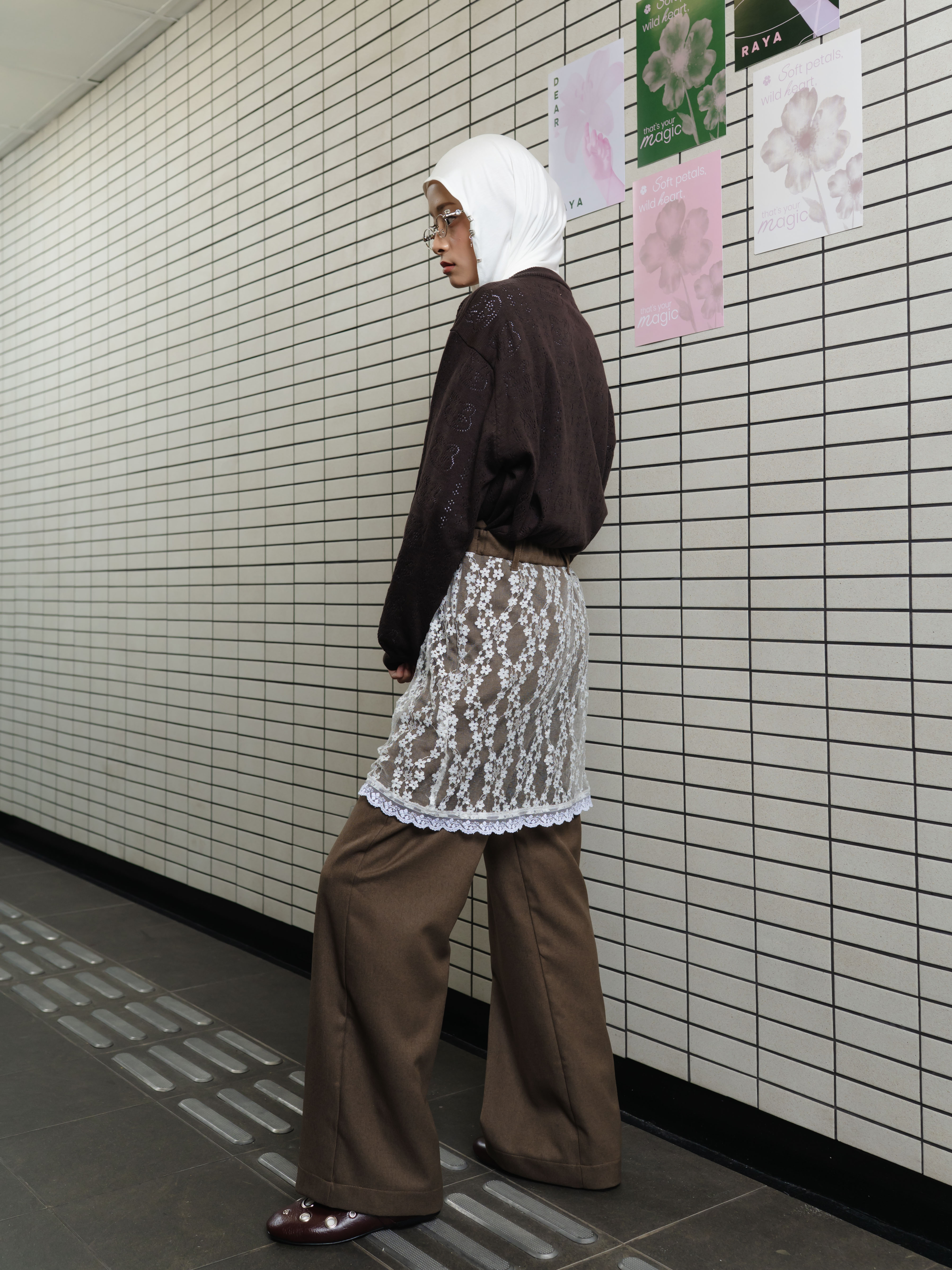 TOME AME - HINATA PANTS - CELANA PANJANG LAYER BRUKAT WANITA