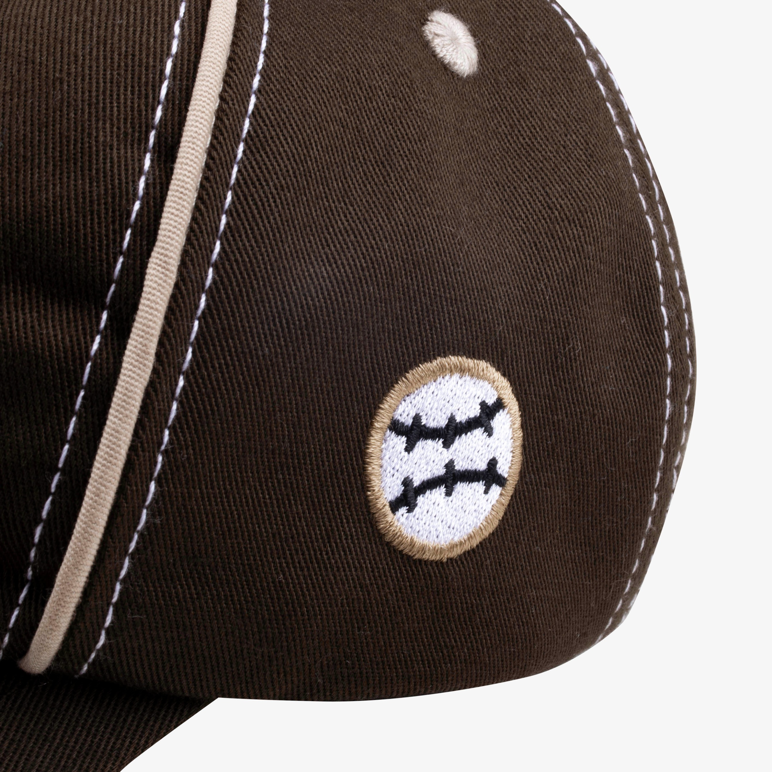 Tome Ame - Meow Cap Brown - Topi Baseball Embroidery Coklat