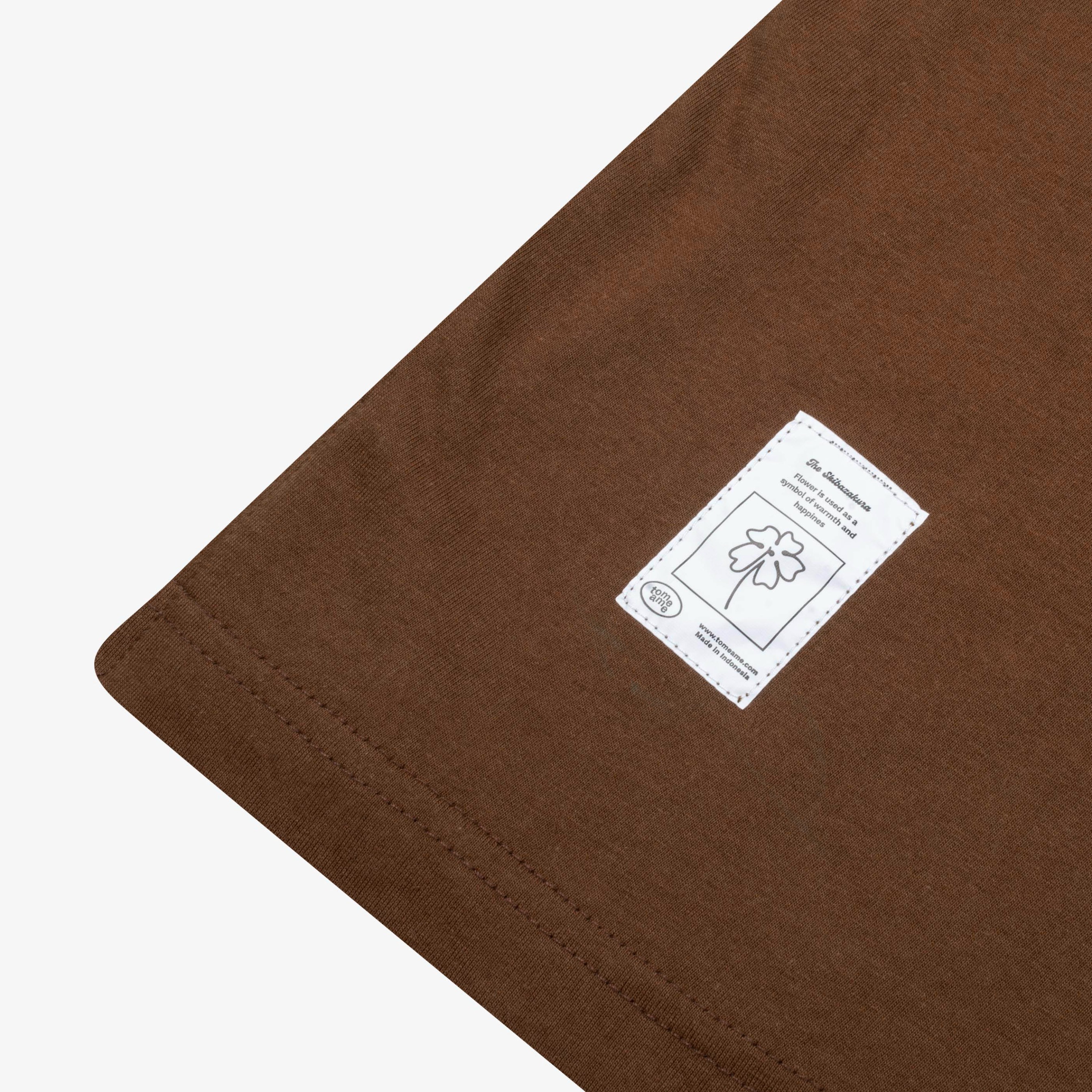 Tome Ame - Tome Club Boxy Longsleeve Brown - Kaos Lengan Panjang Oversized Coklat 24S