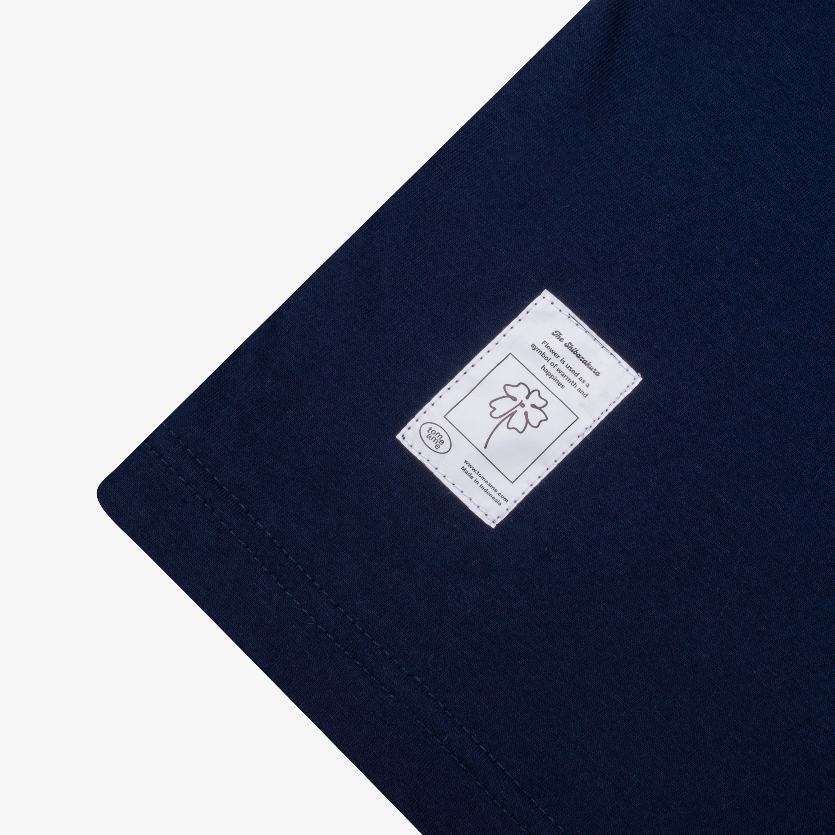 Tome Ame - Yumi Boxy Longsleeve Tee Navy - Kaos Lengan Panjang Oversized 24S